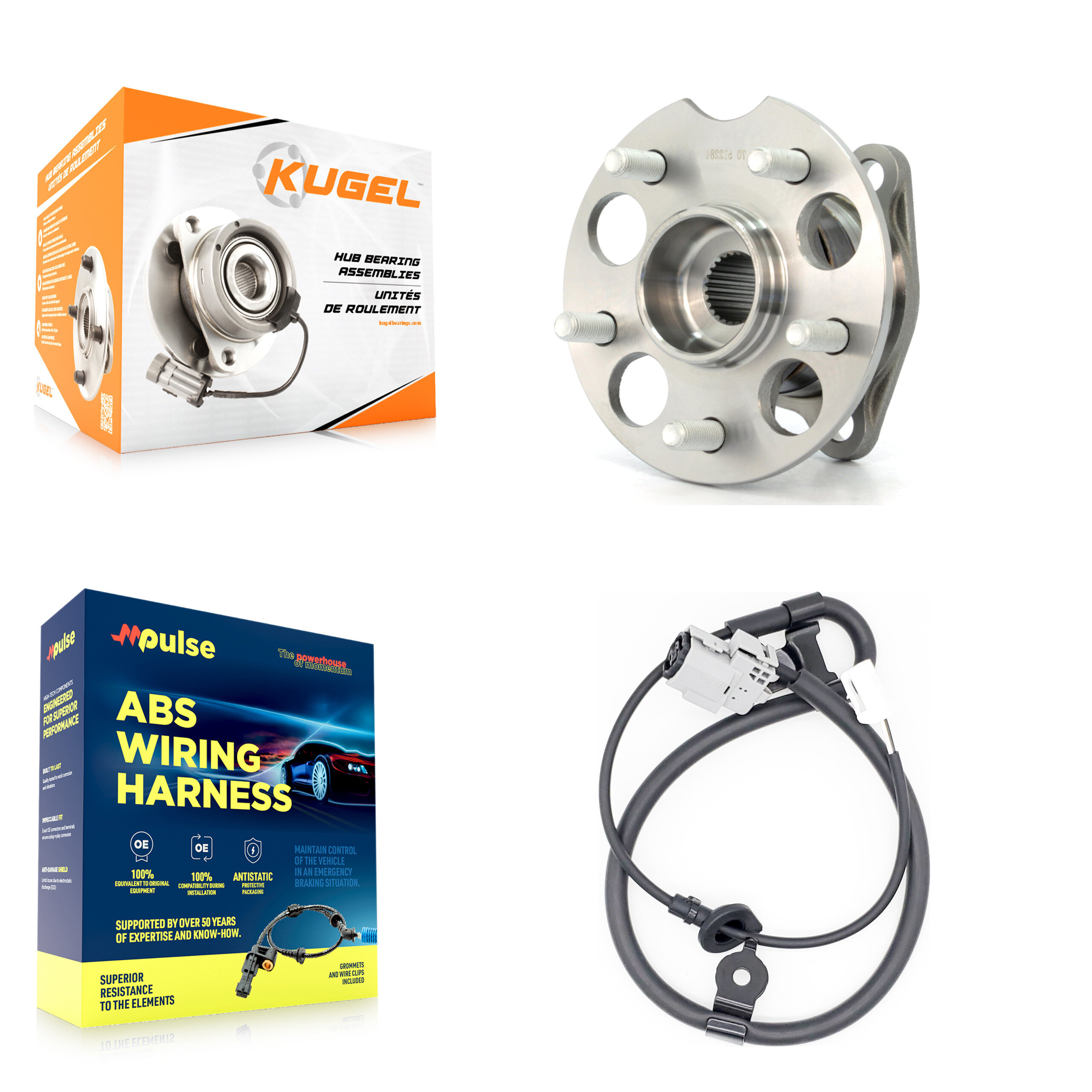 Kugel - K7S-100632 - Rear Wheel Bearing and Hub Assembly Kits