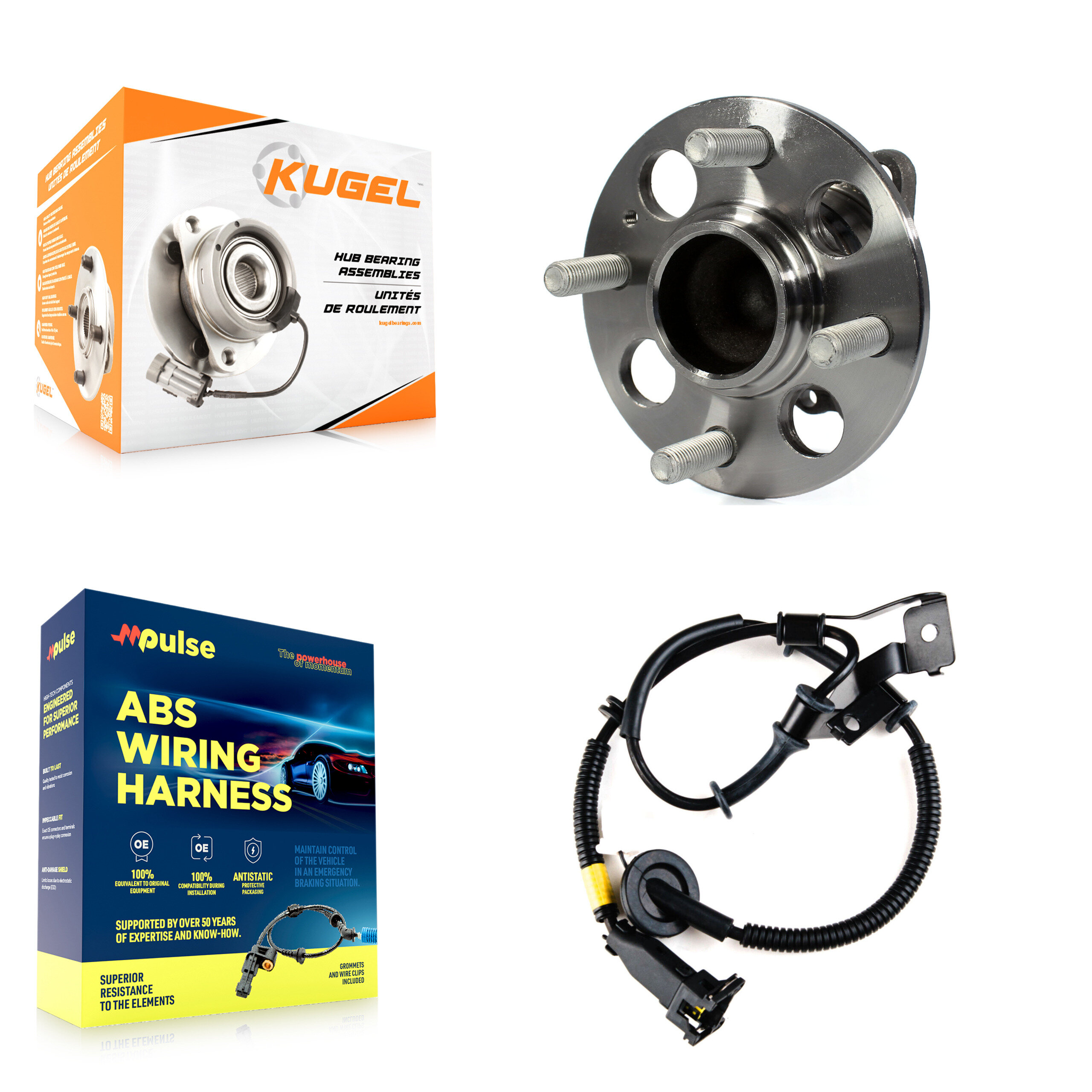 Kugel - K7S-100633 - Rear Wheel Bearing and Hub Assembly Kits