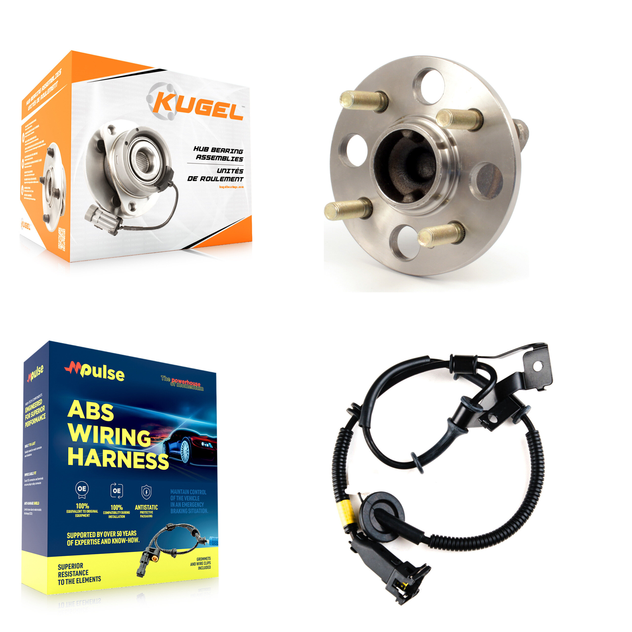 Kugel - K7S-100634 - Rear Wheel Bearing and Hub Assembly Kits