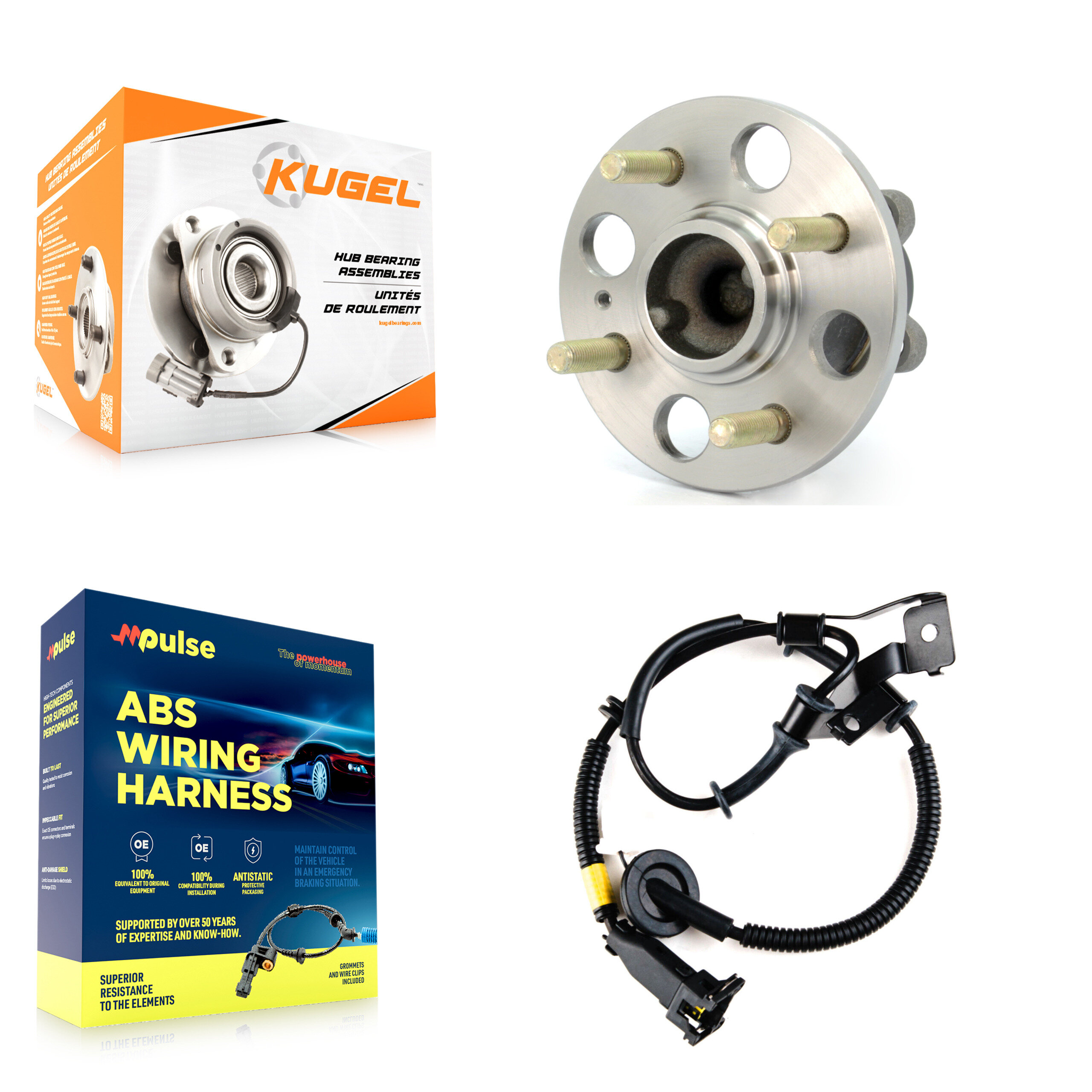Kugel - K7S-100635 - Rear Wheel Bearing and Hub Assembly Kits