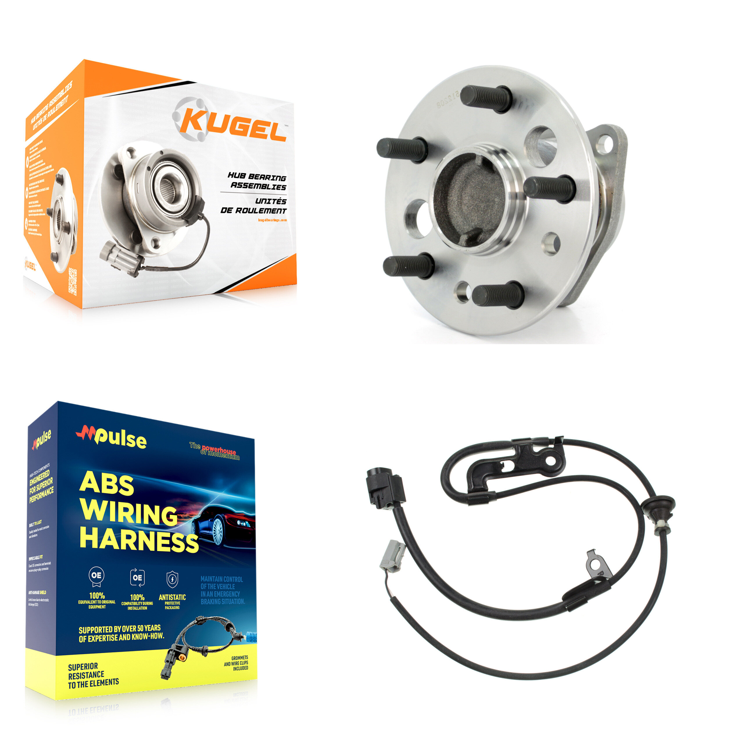 Kugel - K7S-100638 - Rear Wheel Bearing and Hub Assembly Kits