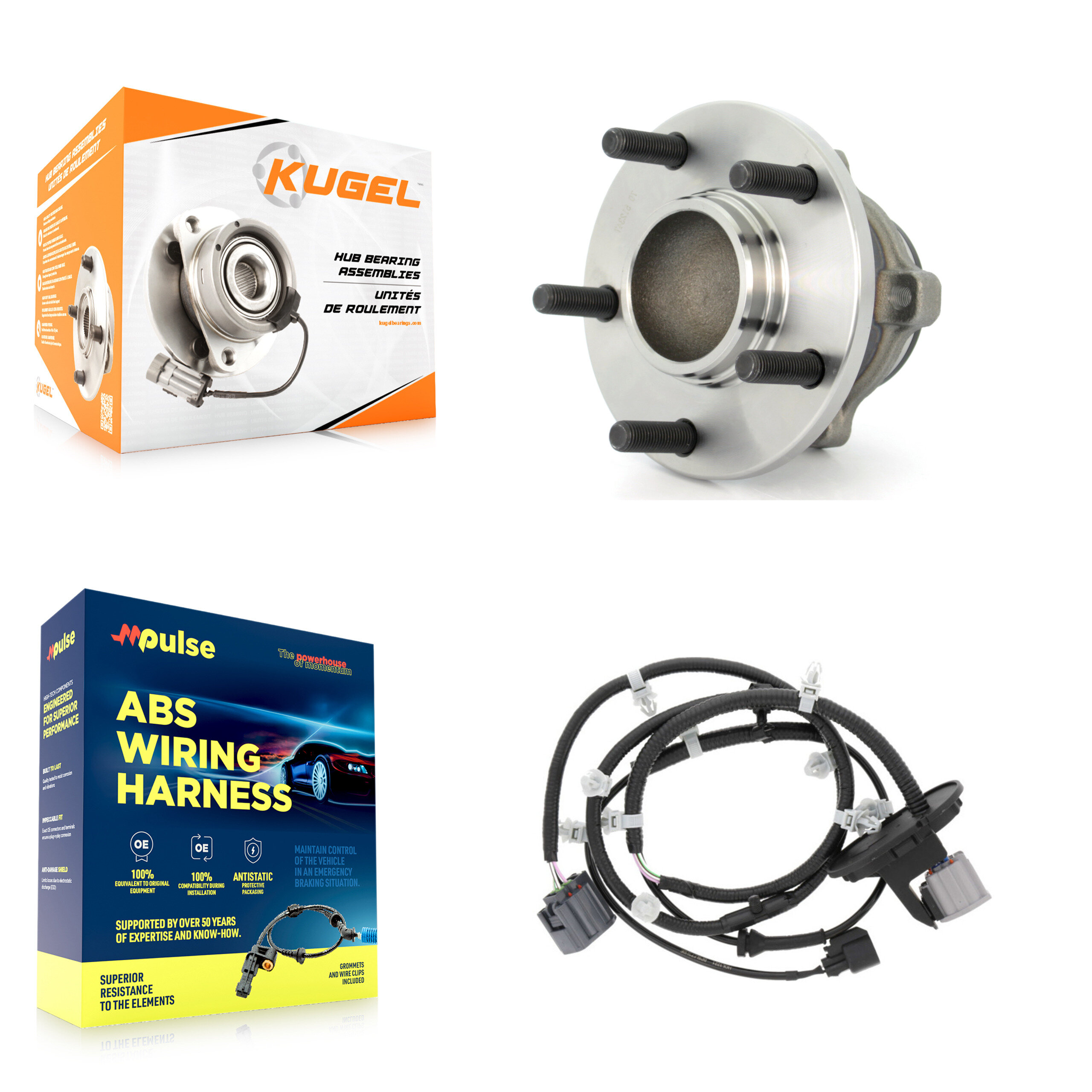 Kugel - K7S-100640 - Rear Wheel Bearing and Hub Assembly Kits