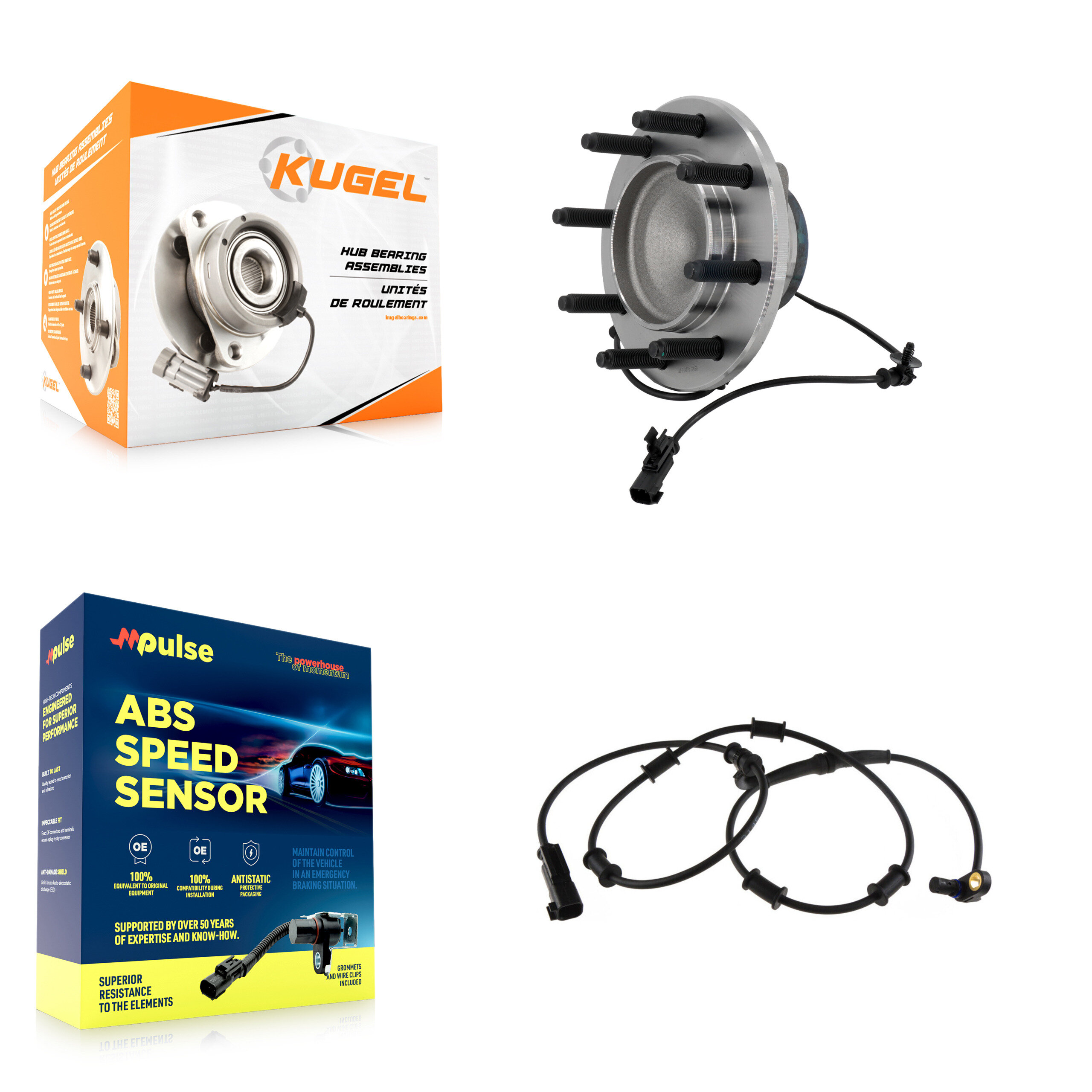 Kugel - K7S-103169 - Front Wheel Bearing and Hub Assembly Kits