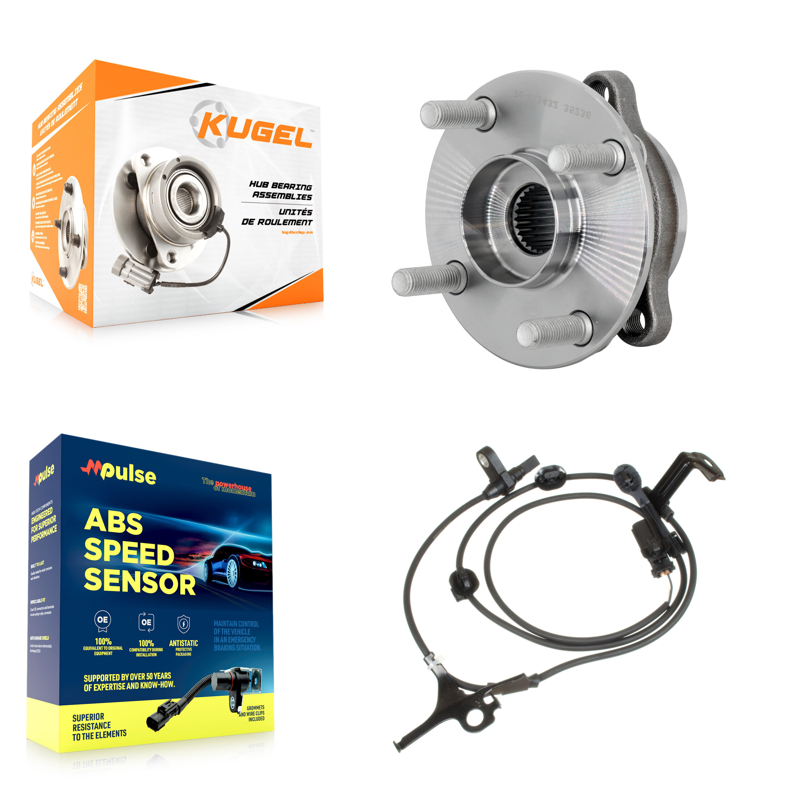 Kugel - K7S-103295 - Front Wheel Bearing and Hub Assembly Kits