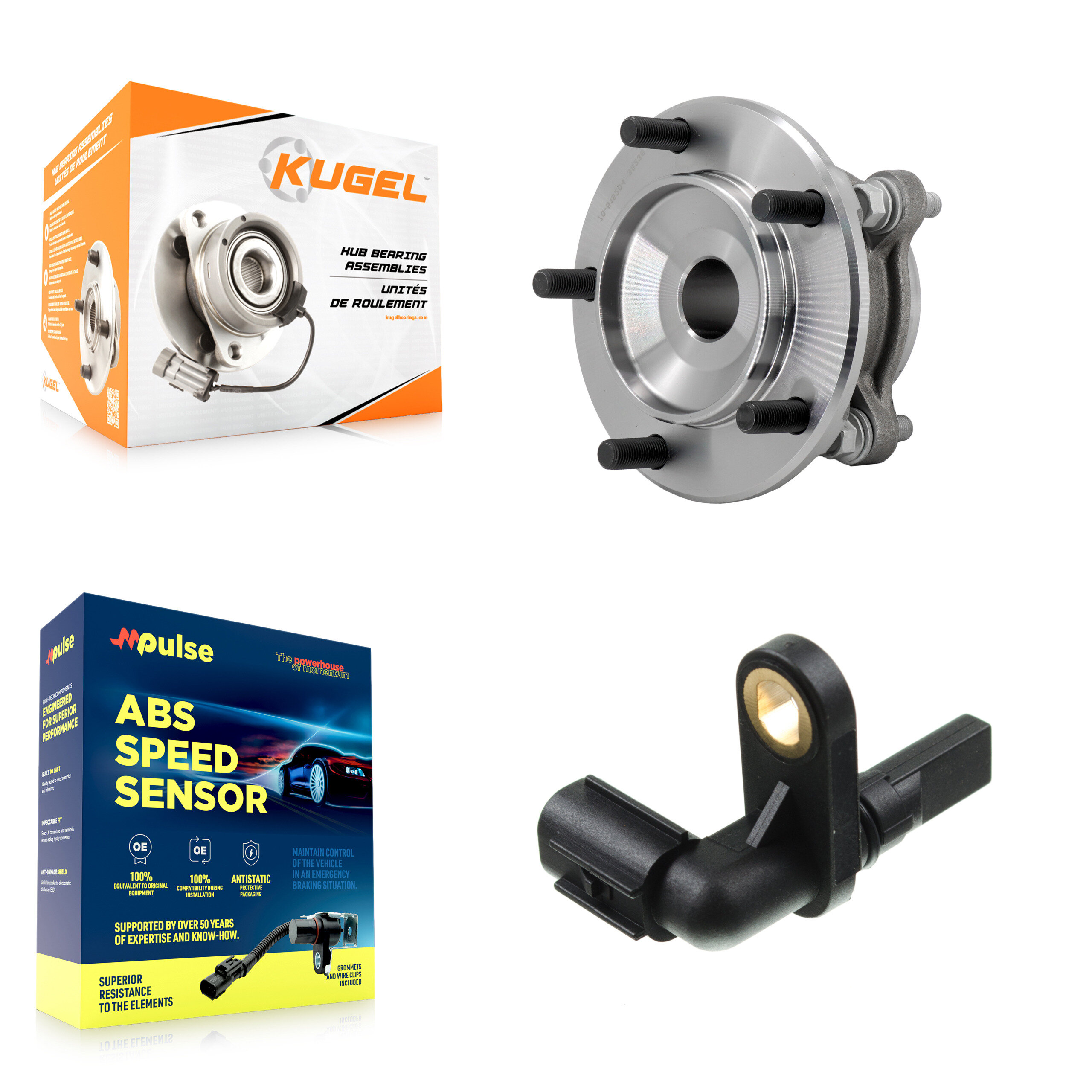 Kugel - K7S-103296 - Front Wheel Bearing and Hub Assembly Kits