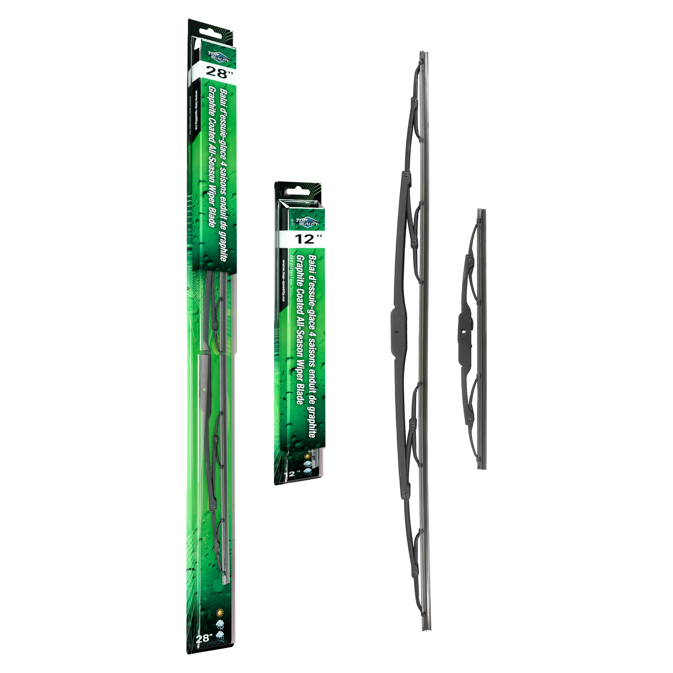 Top Quality - K90-100002 - Front Windshield Wiper Blade Kits