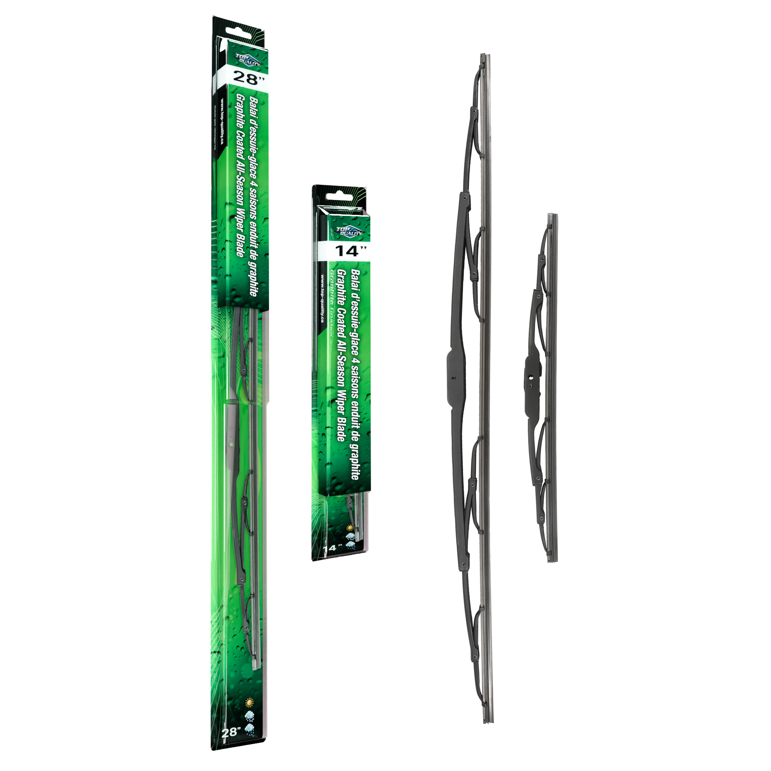Top Quality - K90-100019 - Front Windshield Wiper Blade Kits