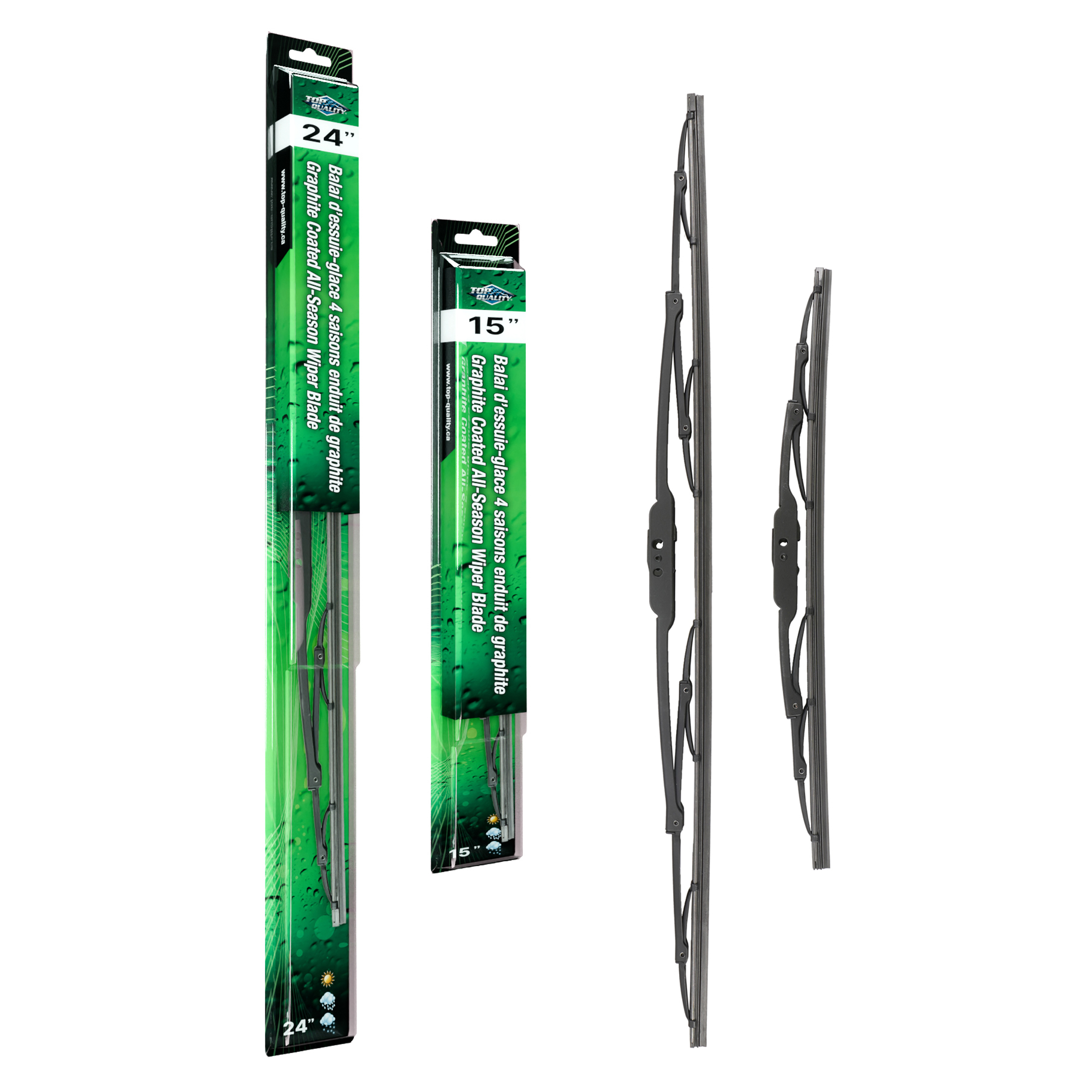 Top Quality - K90-100031 - Front Windshield Wiper Blade Kits