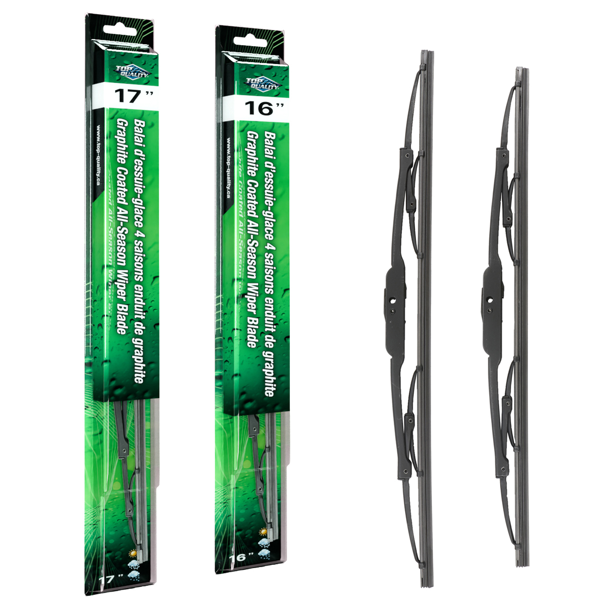 Top Quality - K90-100039 - Front Windshield Wiper Blade Kits