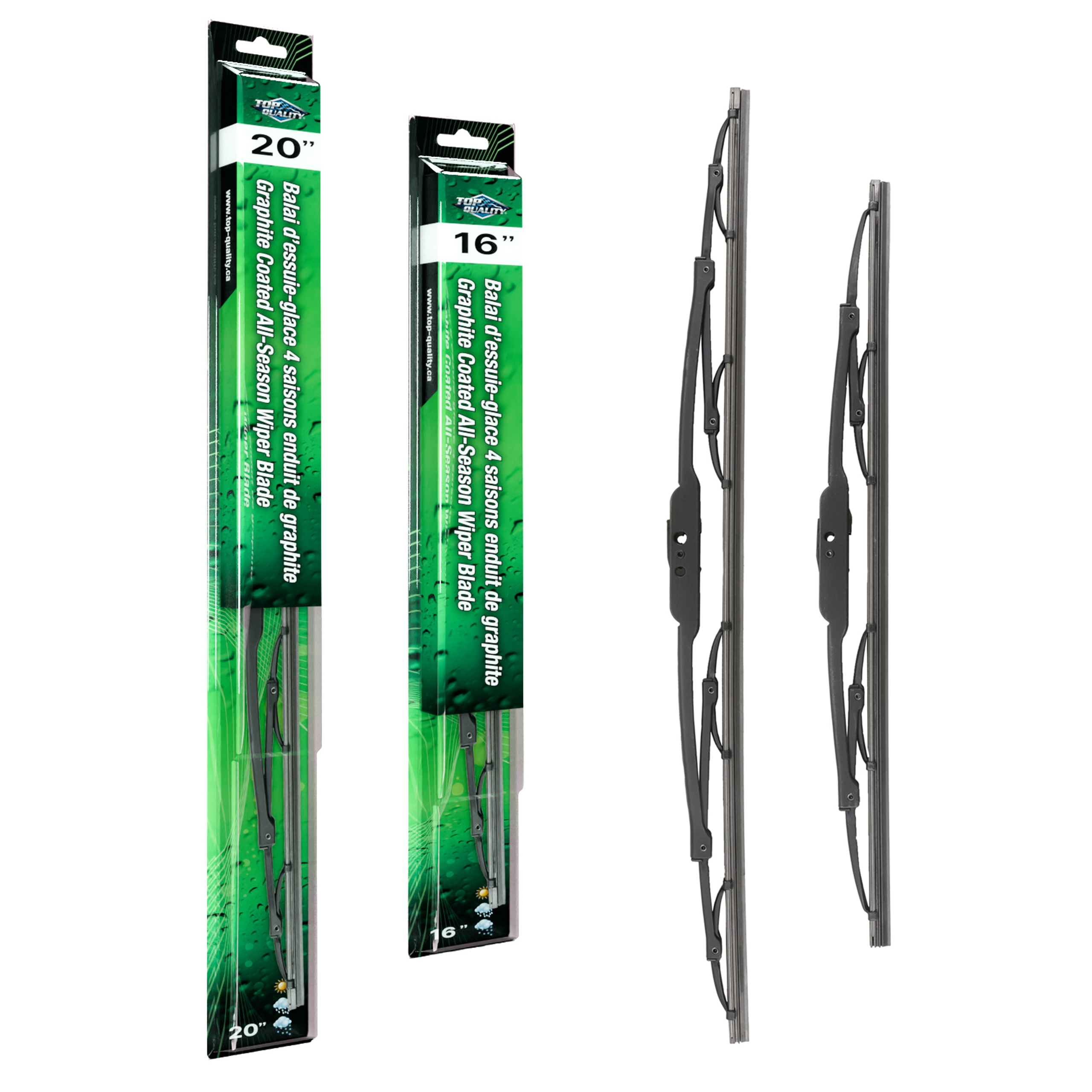 Top Quality - K90-100040 - Front Windshield Wiper Blade Kits