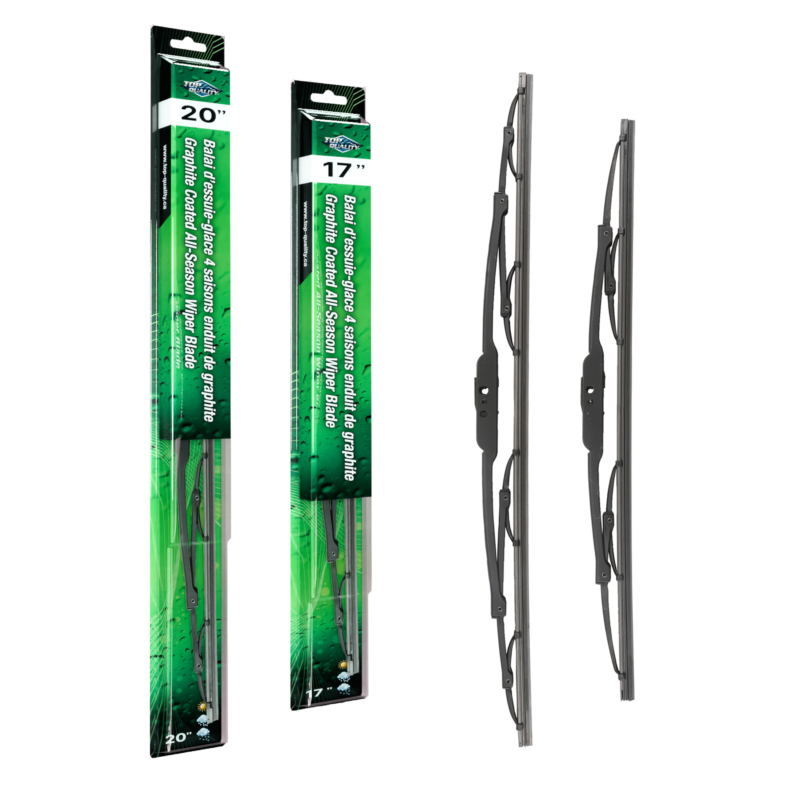 Top Quality - K90-100056 - Front Windshield Wiper Blade Kits
