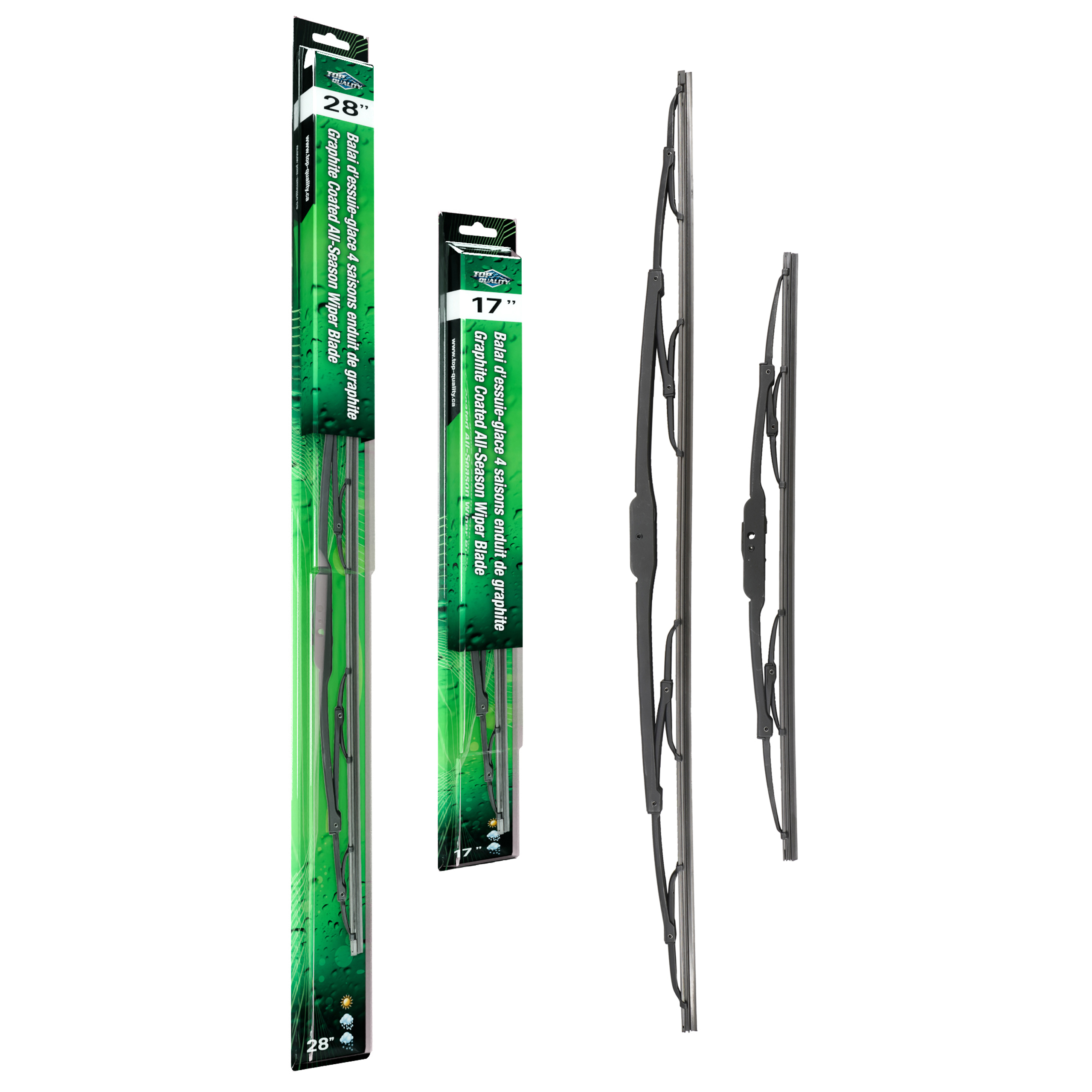 Top Quality - K90-100060 - Front Windshield Wiper Blade Kits