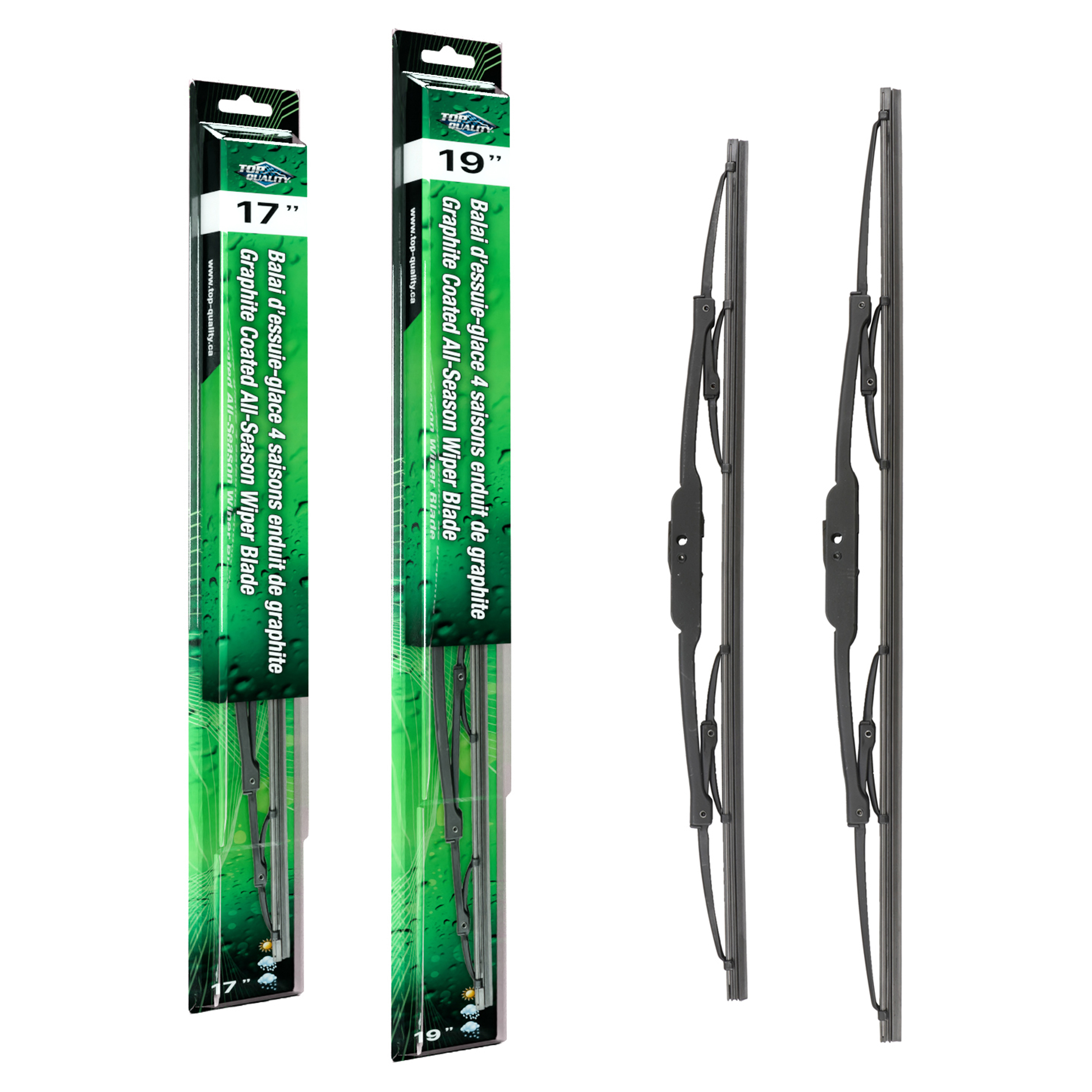 Top Quality - K90-100105 - Front Windshield Wiper Blade Kits
