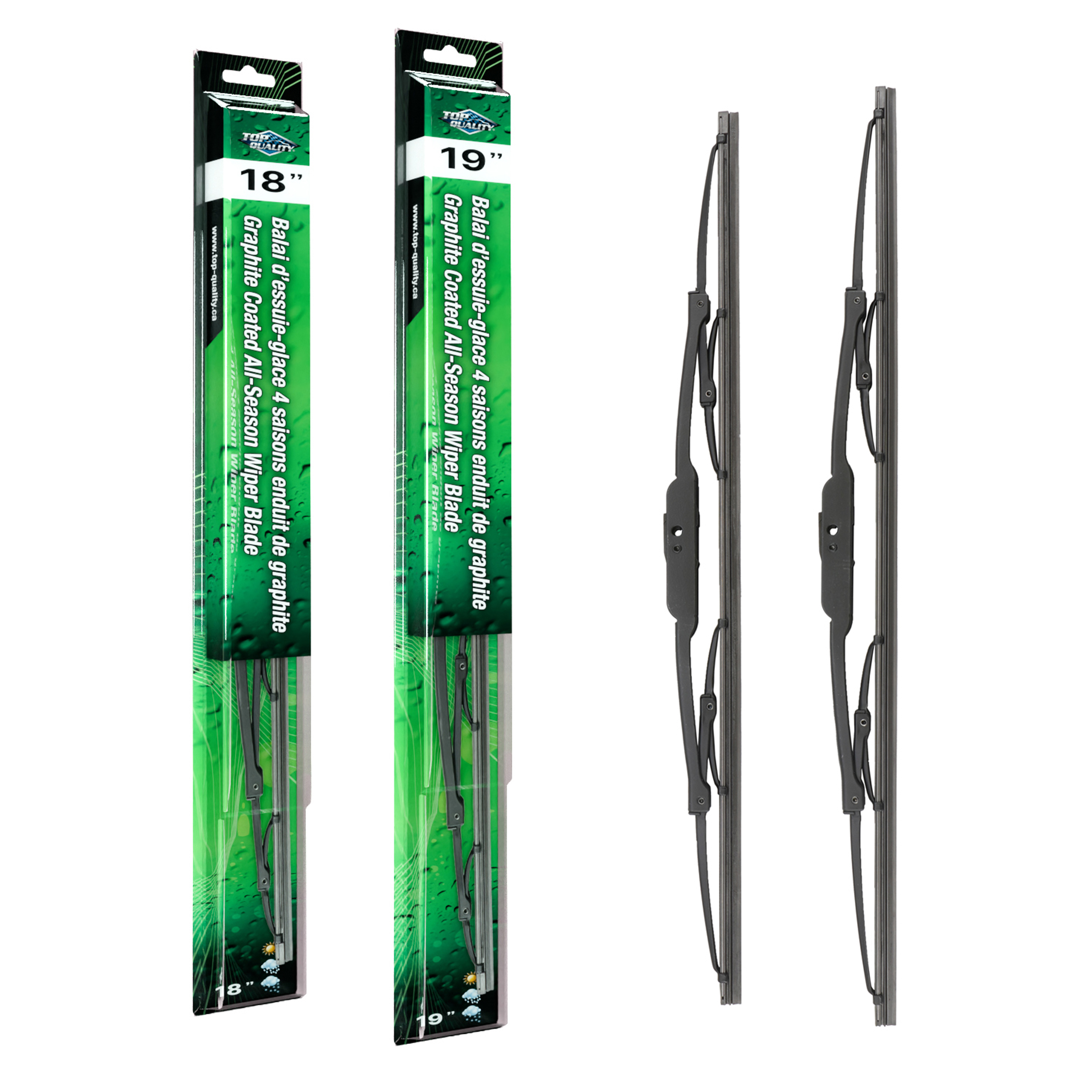 Top Quality - K90-100106 - Front Windshield Wiper Blade Kits
