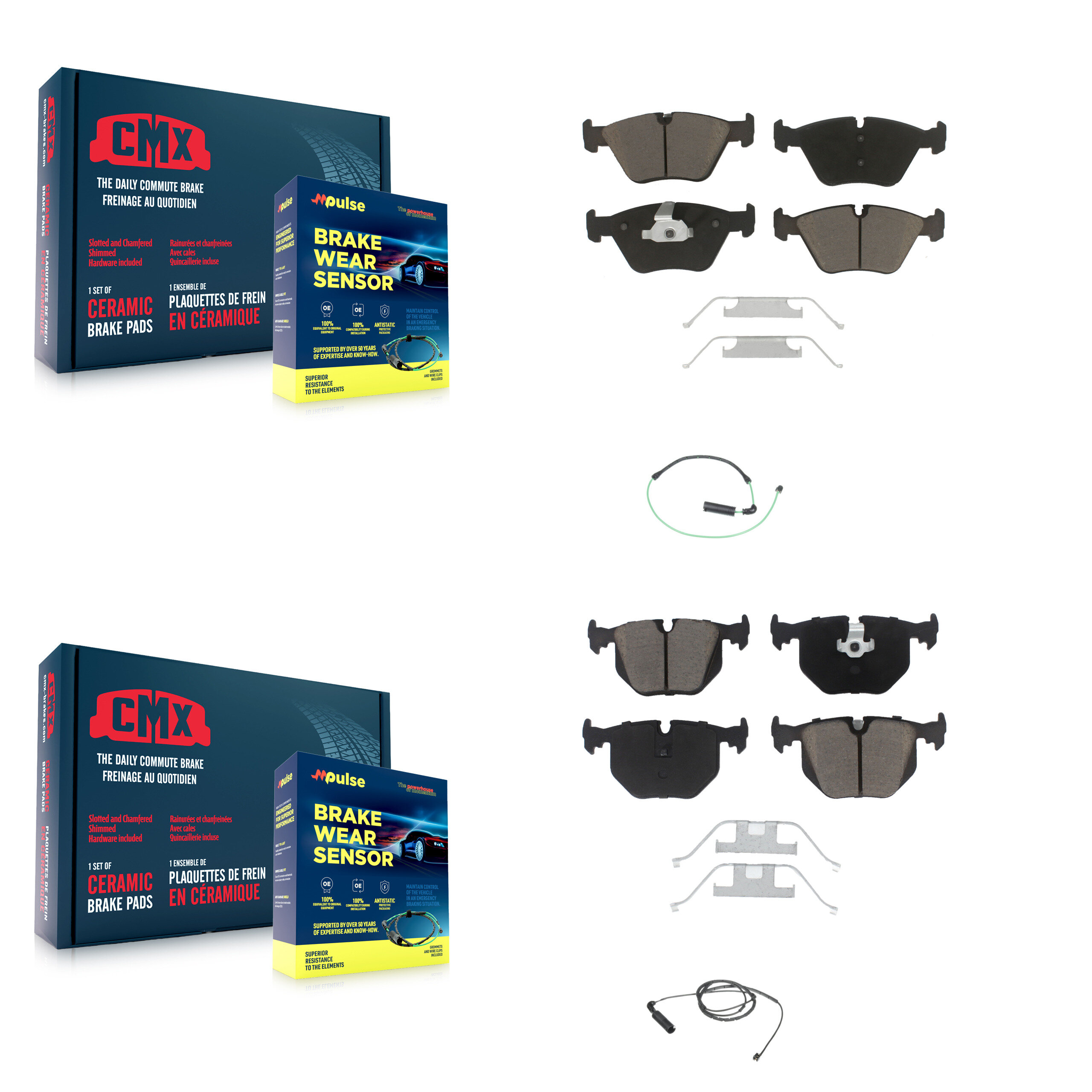 CMX - KCW-100001 - Front and Rear Disc Brake Pad Kits