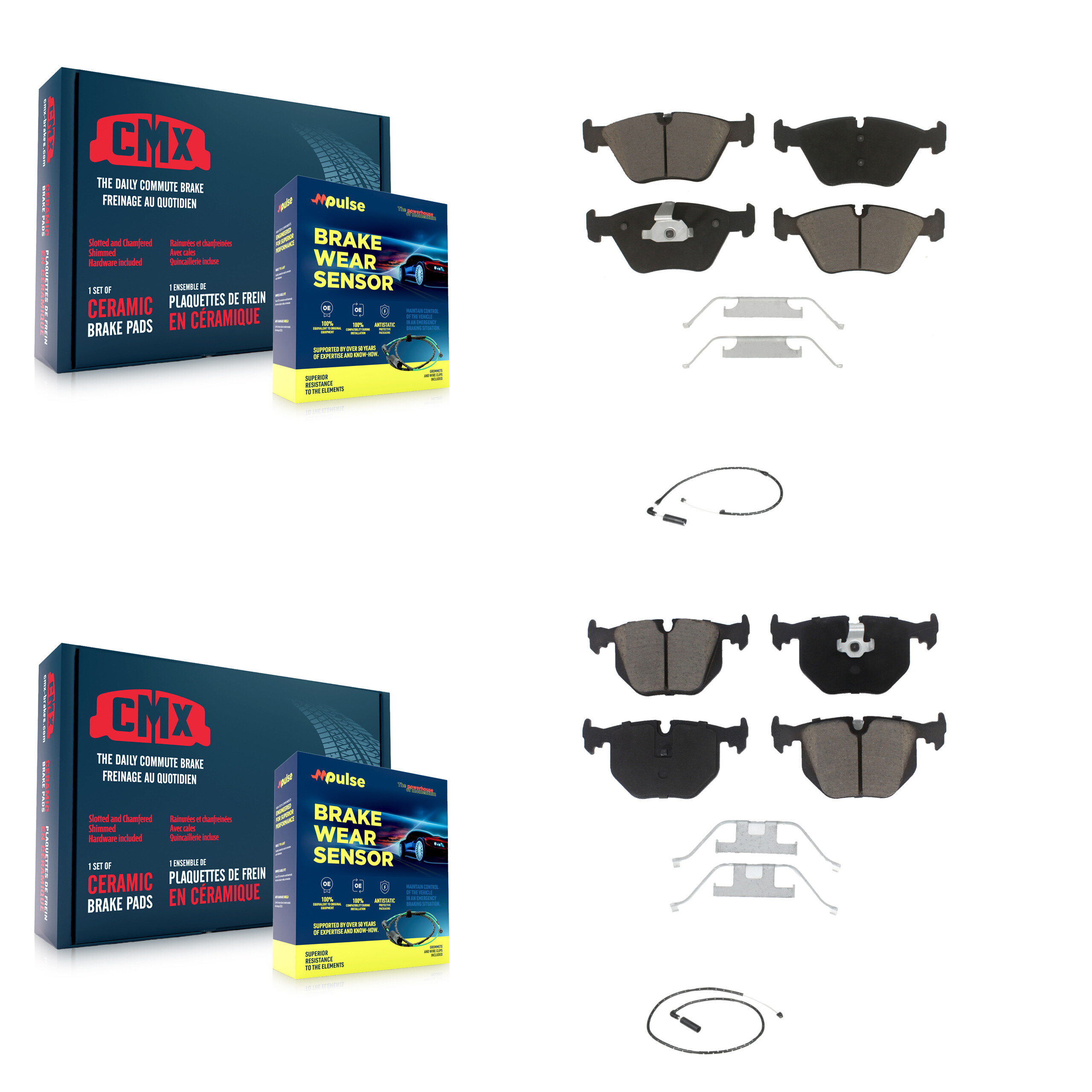 CMX - KCW-100004 - Front and Rear Disc Brake Pad Kits