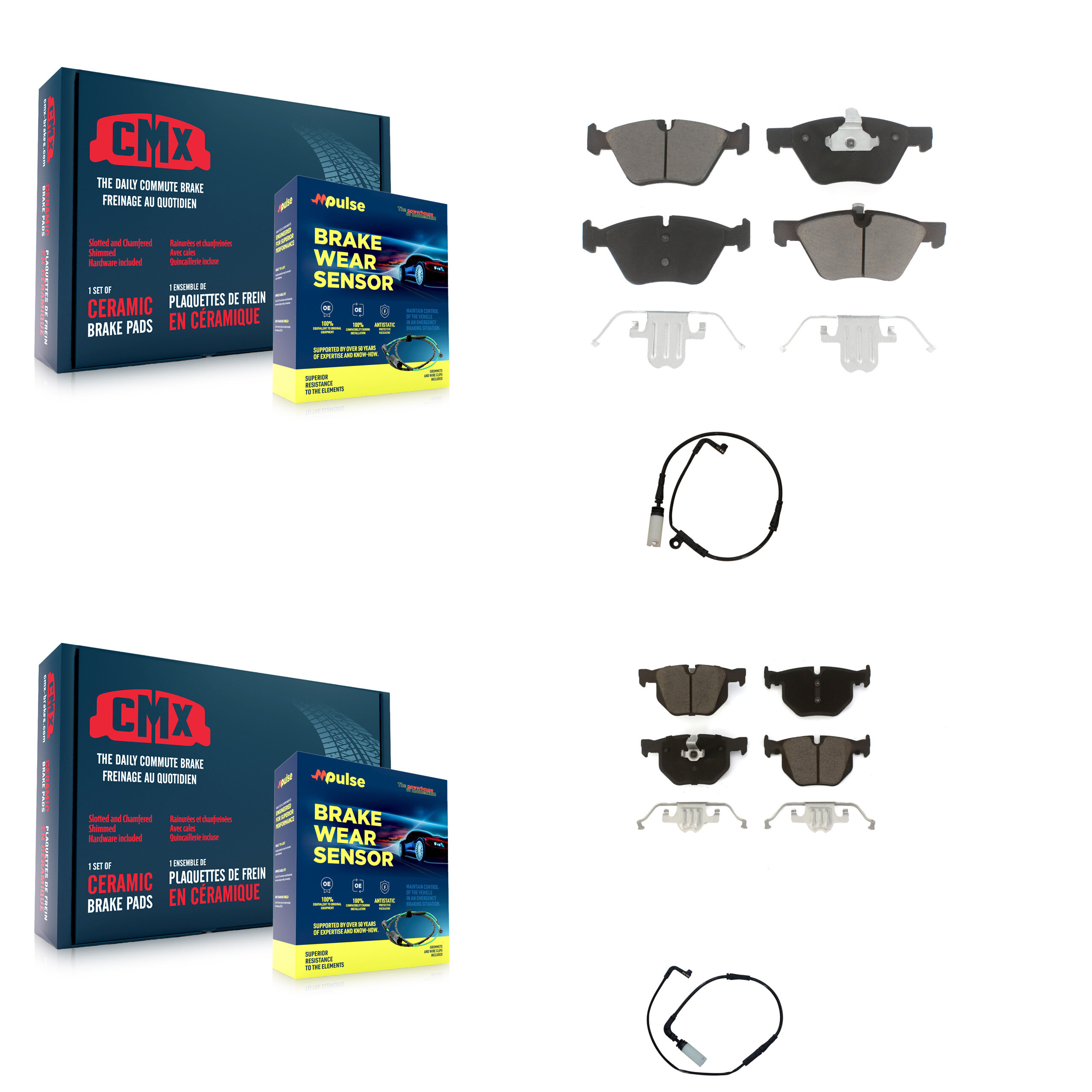 CMX - KCW-100013 - Front and Rear Disc Brake Pad Kits