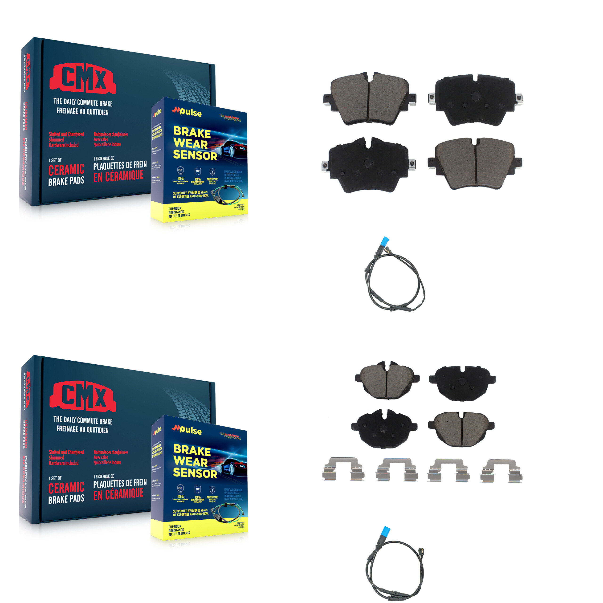 CMX - KCW-100033 - Front and Rear Disc Brake Pad Kits