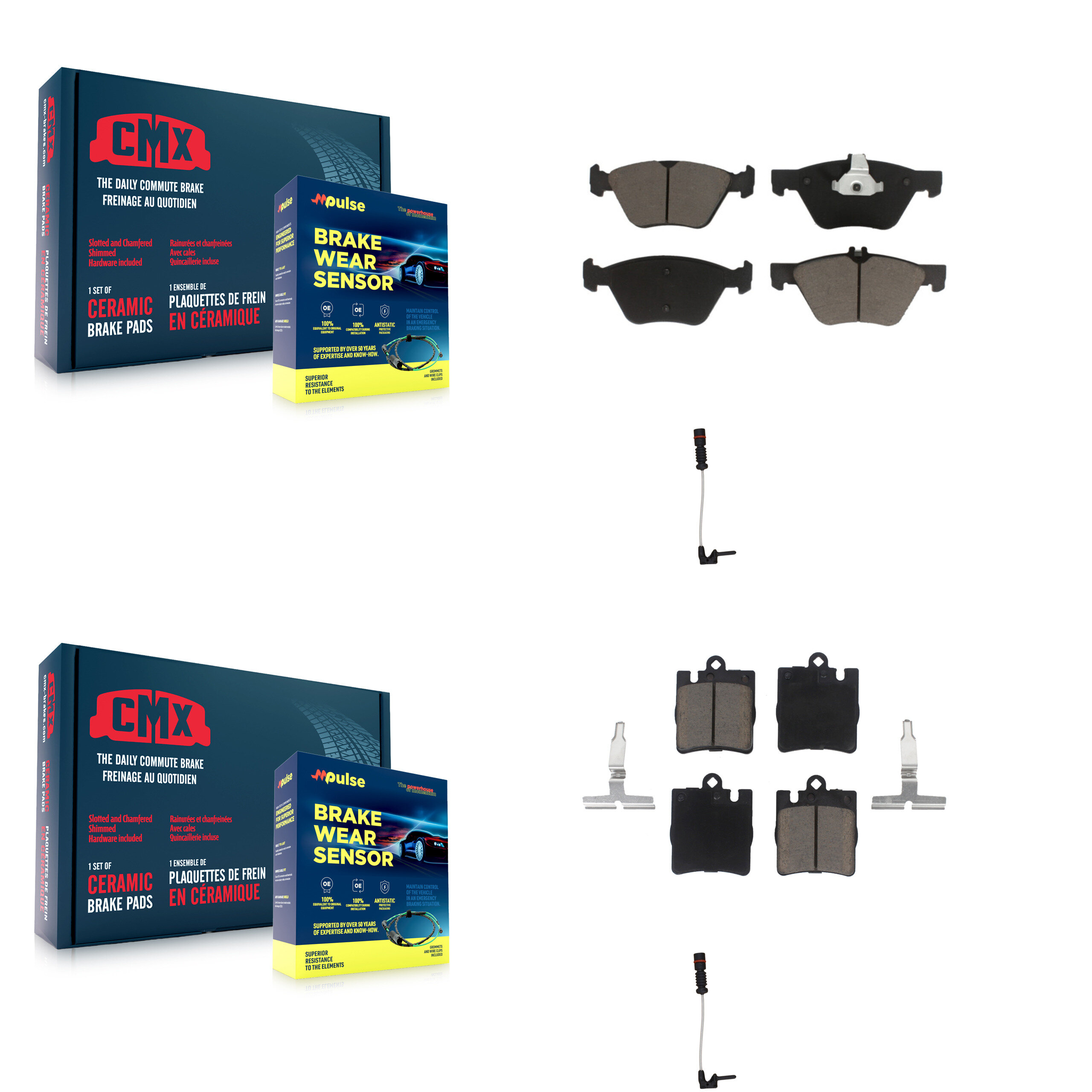 CMX - KCW-100037 - Front and Rear Disc Brake Pad Kits