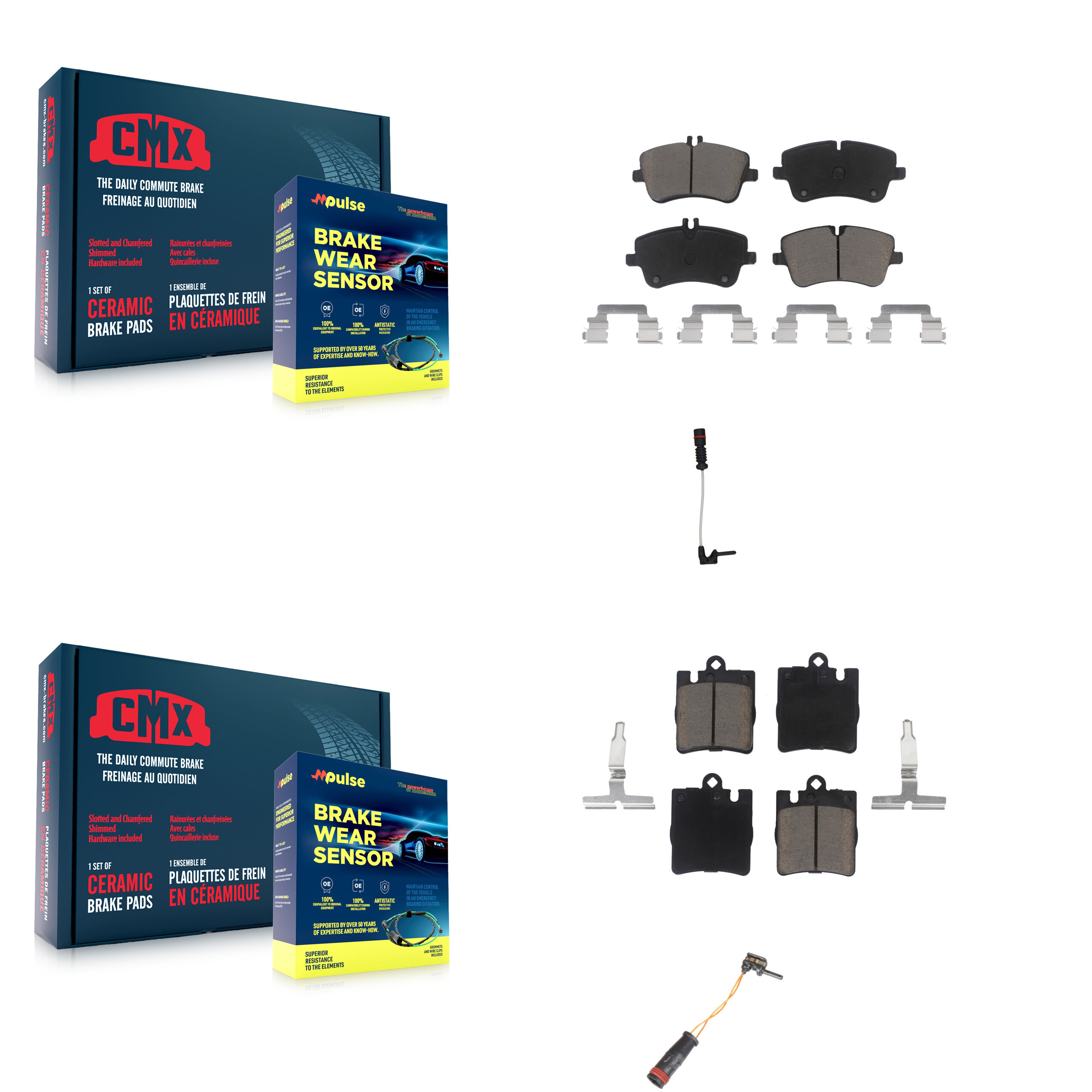 CMX - KCW-100039 - Front and Rear Disc Brake Pad Kits