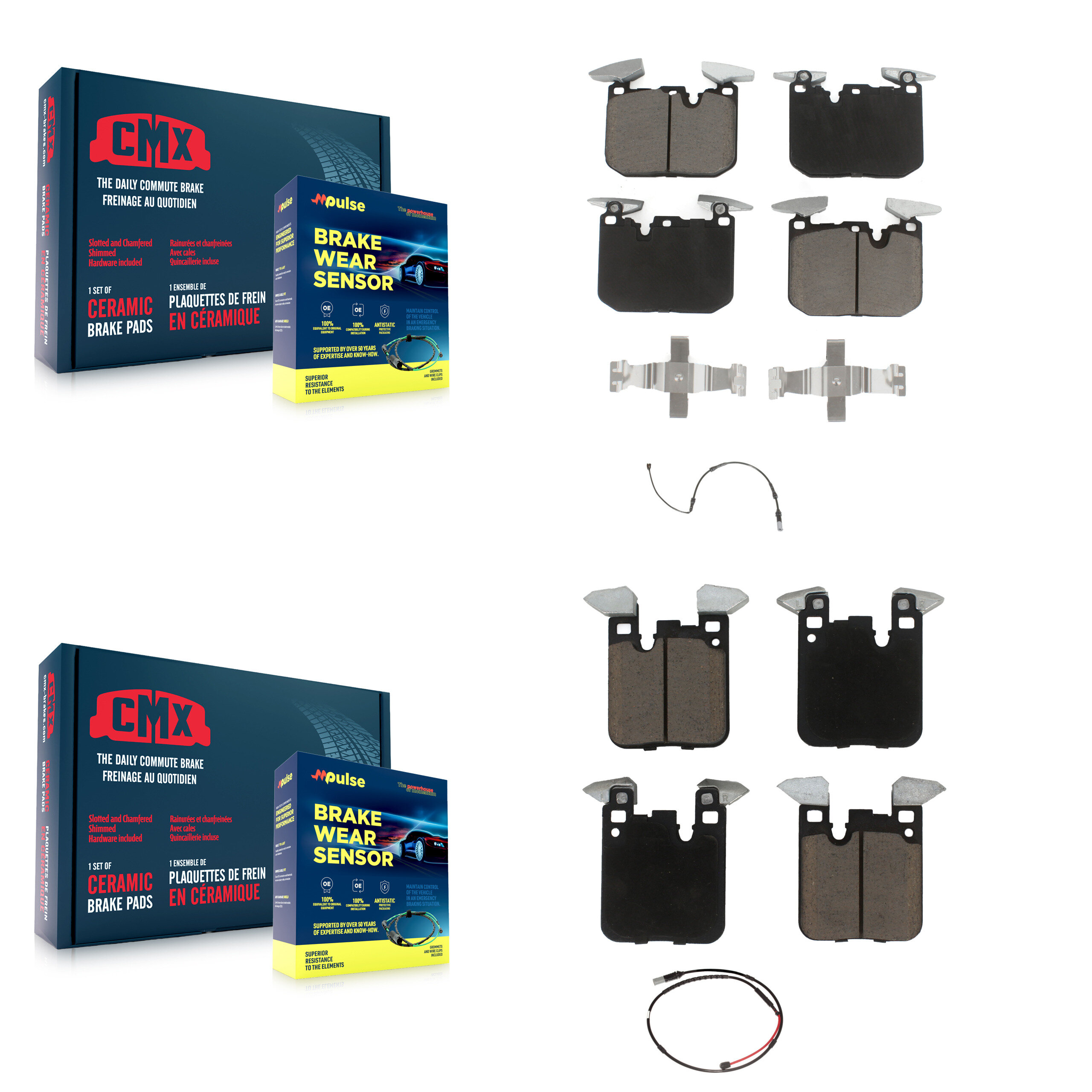 CMX - KCW-100044 - Front and Rear Disc Brake Pad Kits