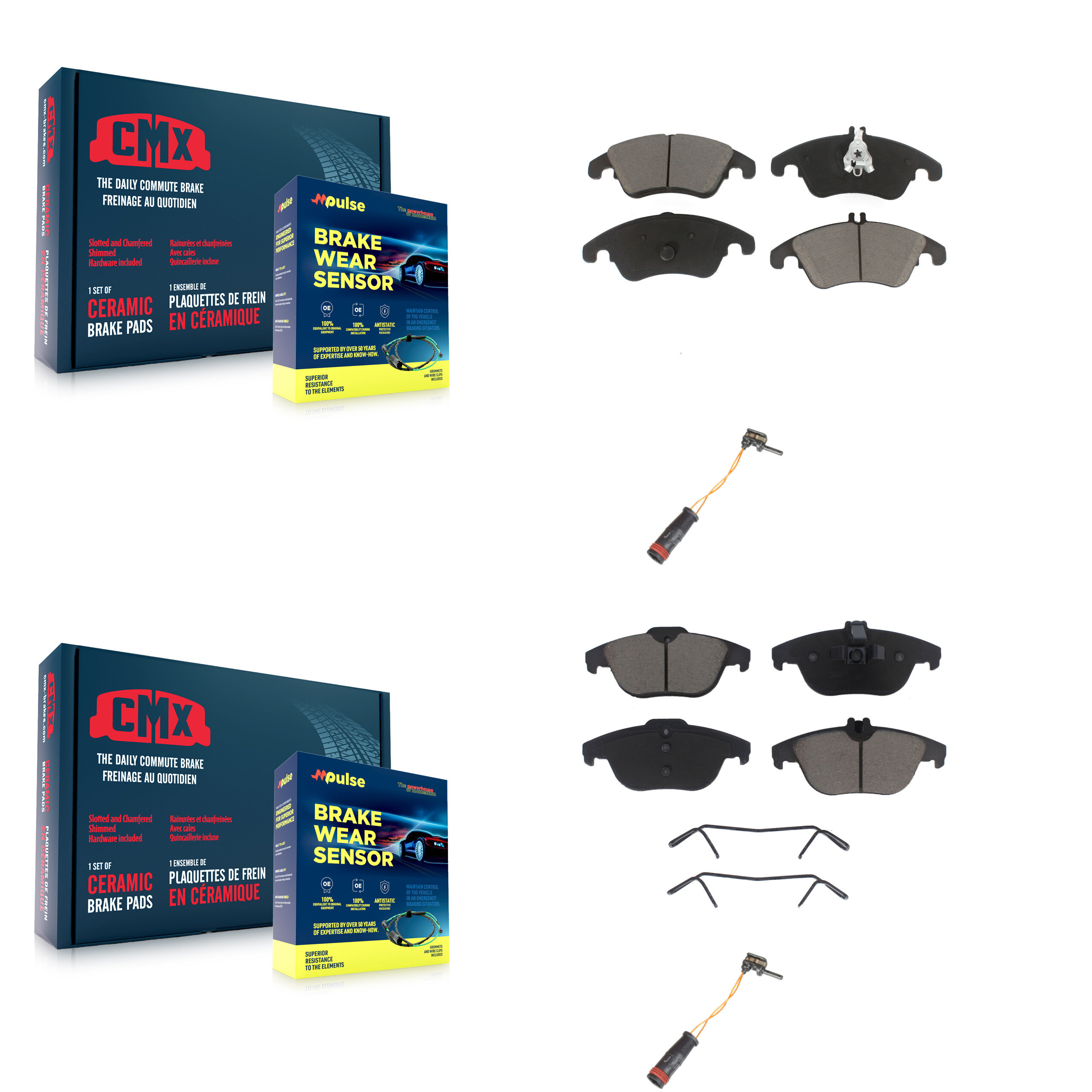 CMX - KCW-100064 - Front and Rear Disc Brake Pad Kits