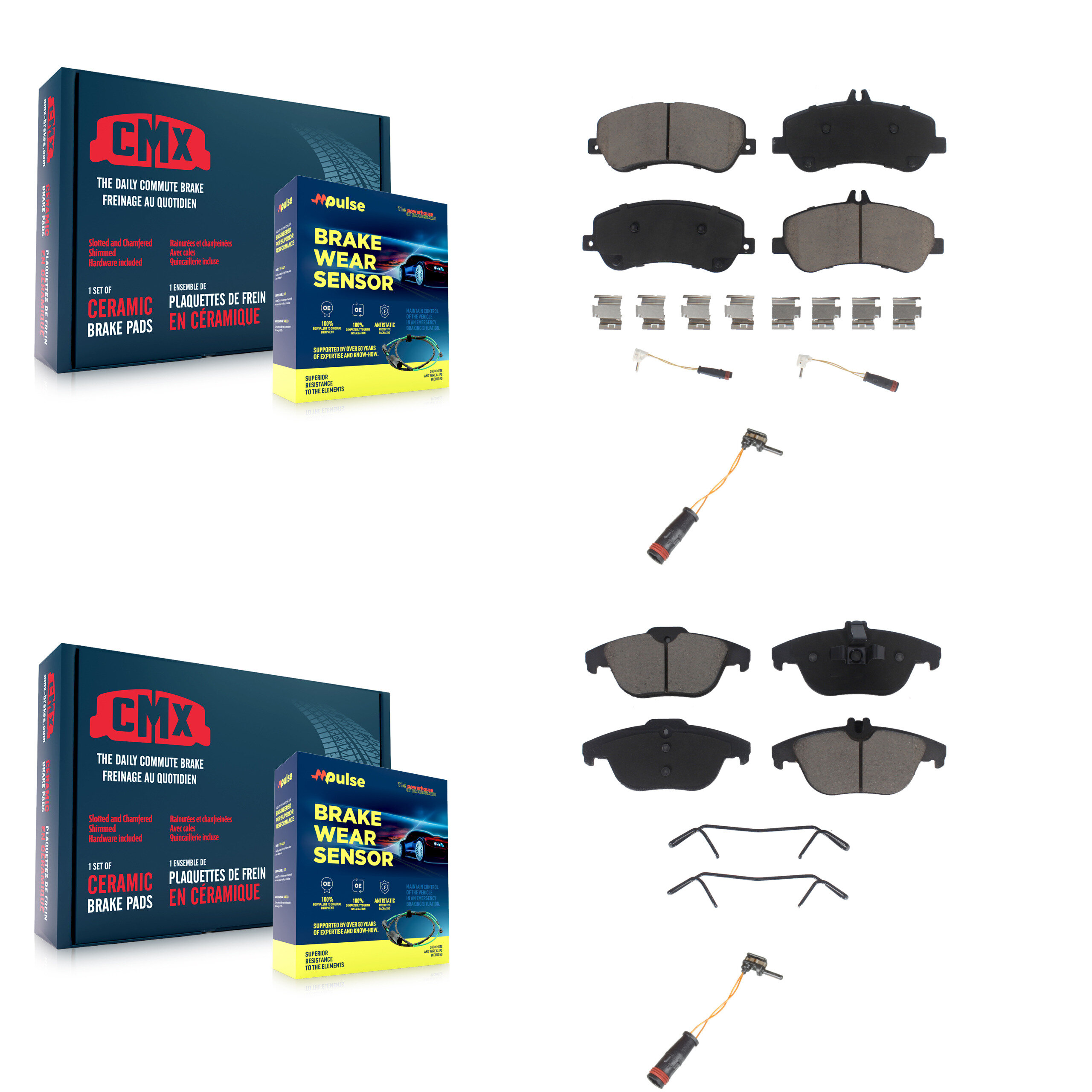 CMX - KCW-100066 - Front and Rear Disc Brake Pad Kits