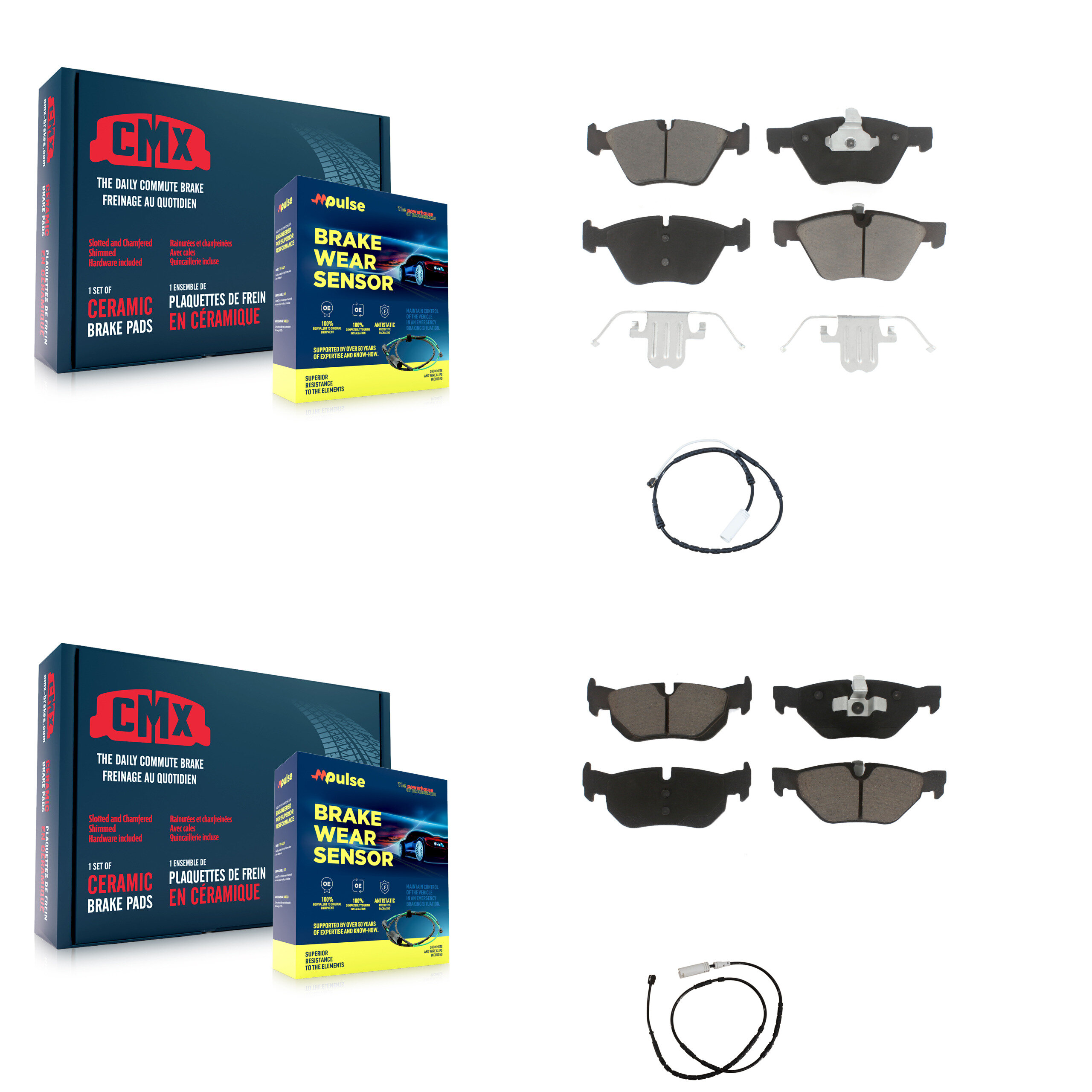 CMX - KCW-100072 - Front and Rear Disc Brake Pad Kits