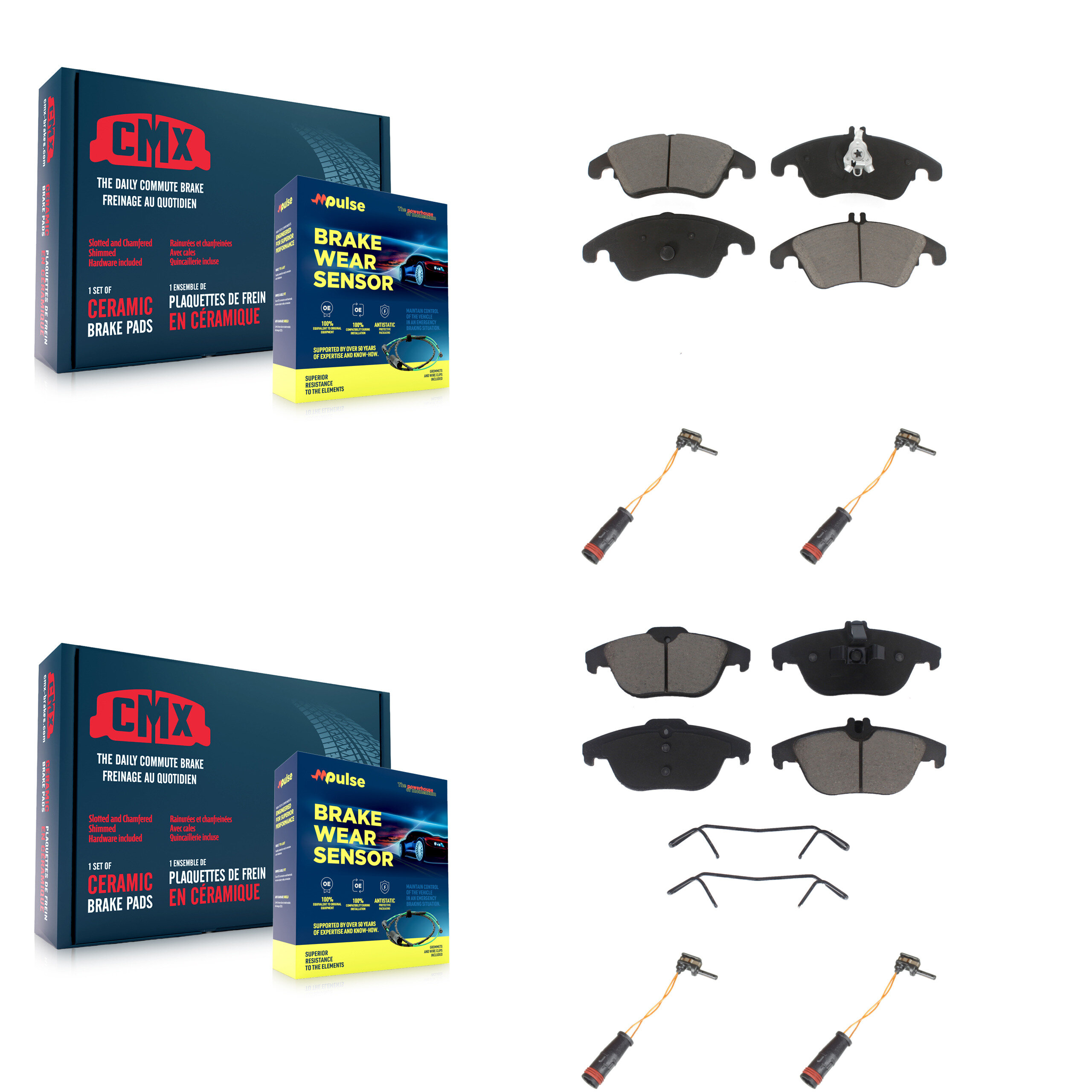 CMX - KCW-100269 - Front and Rear Disc Brake Pad Kits