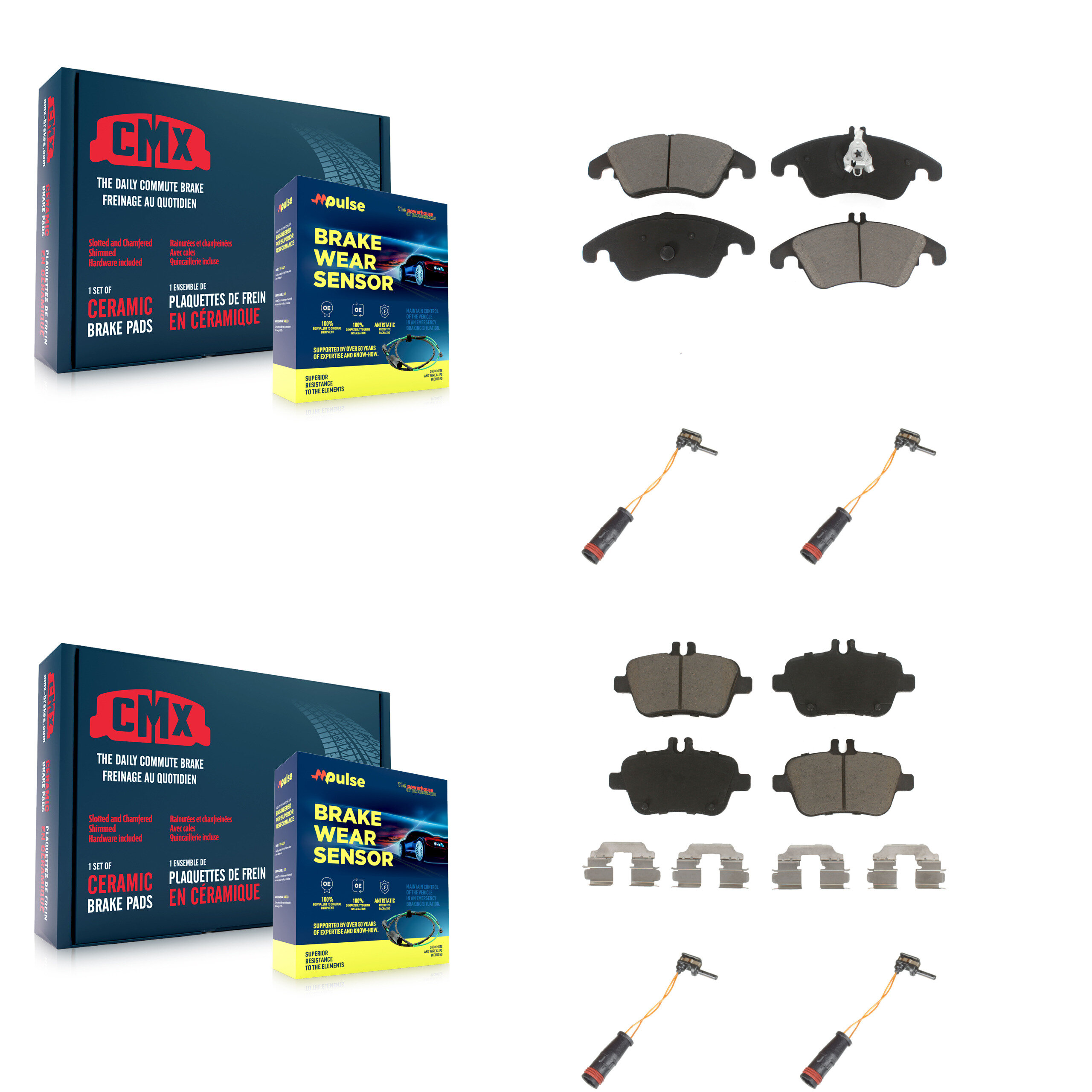 CMX - KCW-100271 - Front and Rear Disc Brake Pad Kits
