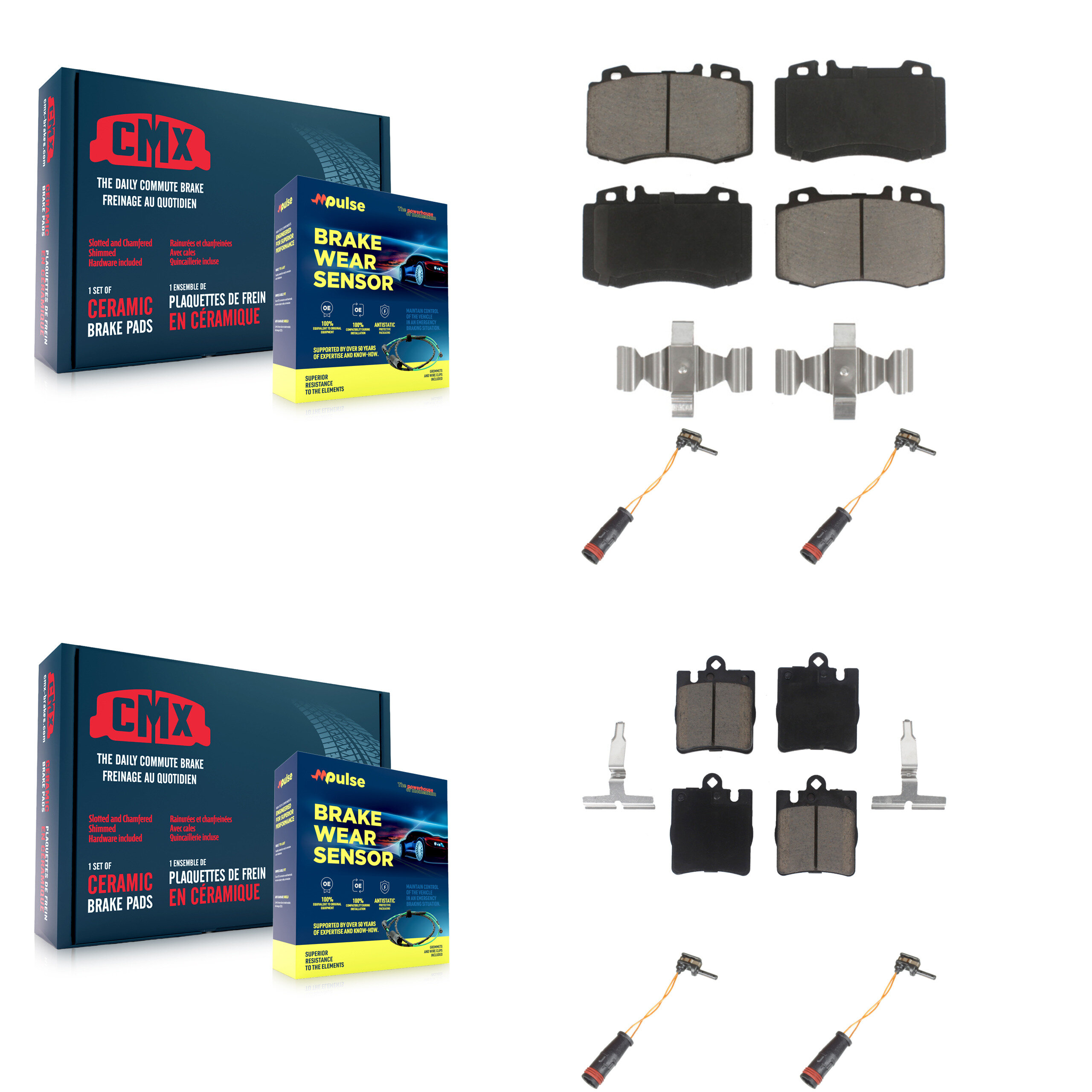 CMX - KCW-100273 - Front and Rear Disc Brake Pad Kits