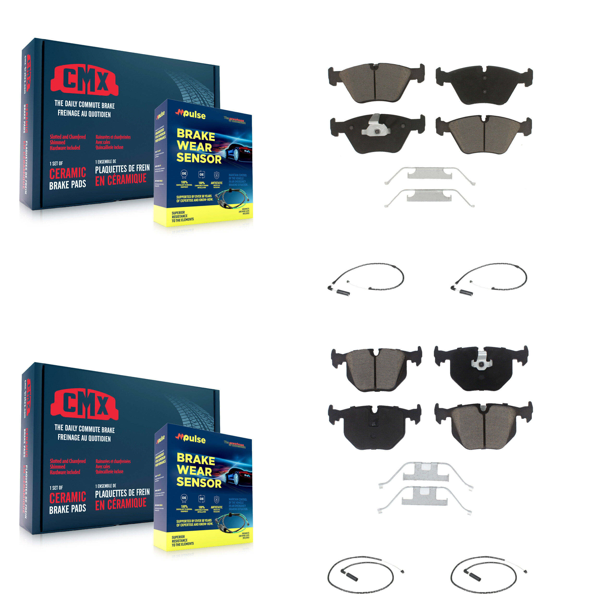 CMX - KCW-100291 - Front and Rear Disc Brake Pad Kits