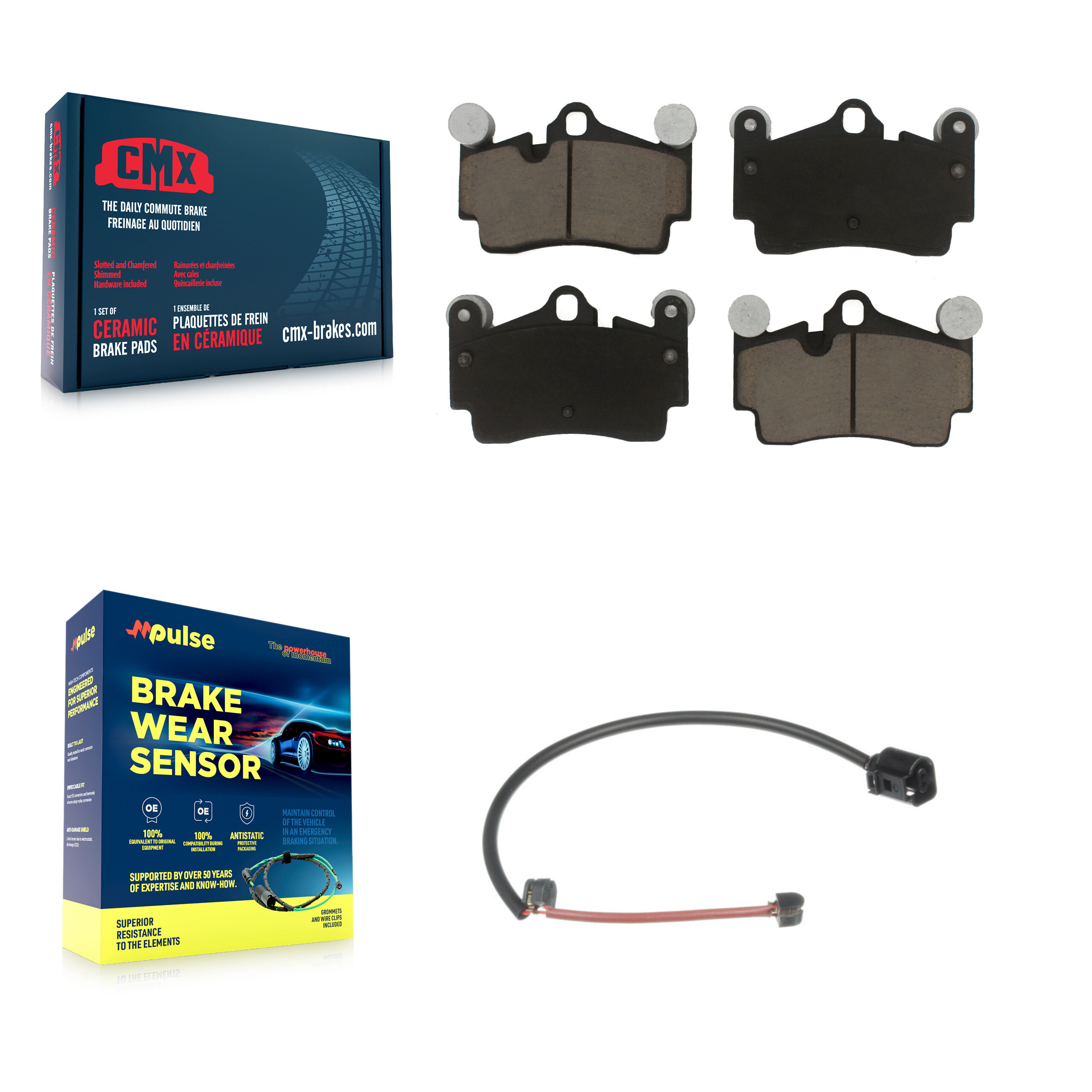CMX - KCW-100802 - Rear Disc Brake Pad Kits