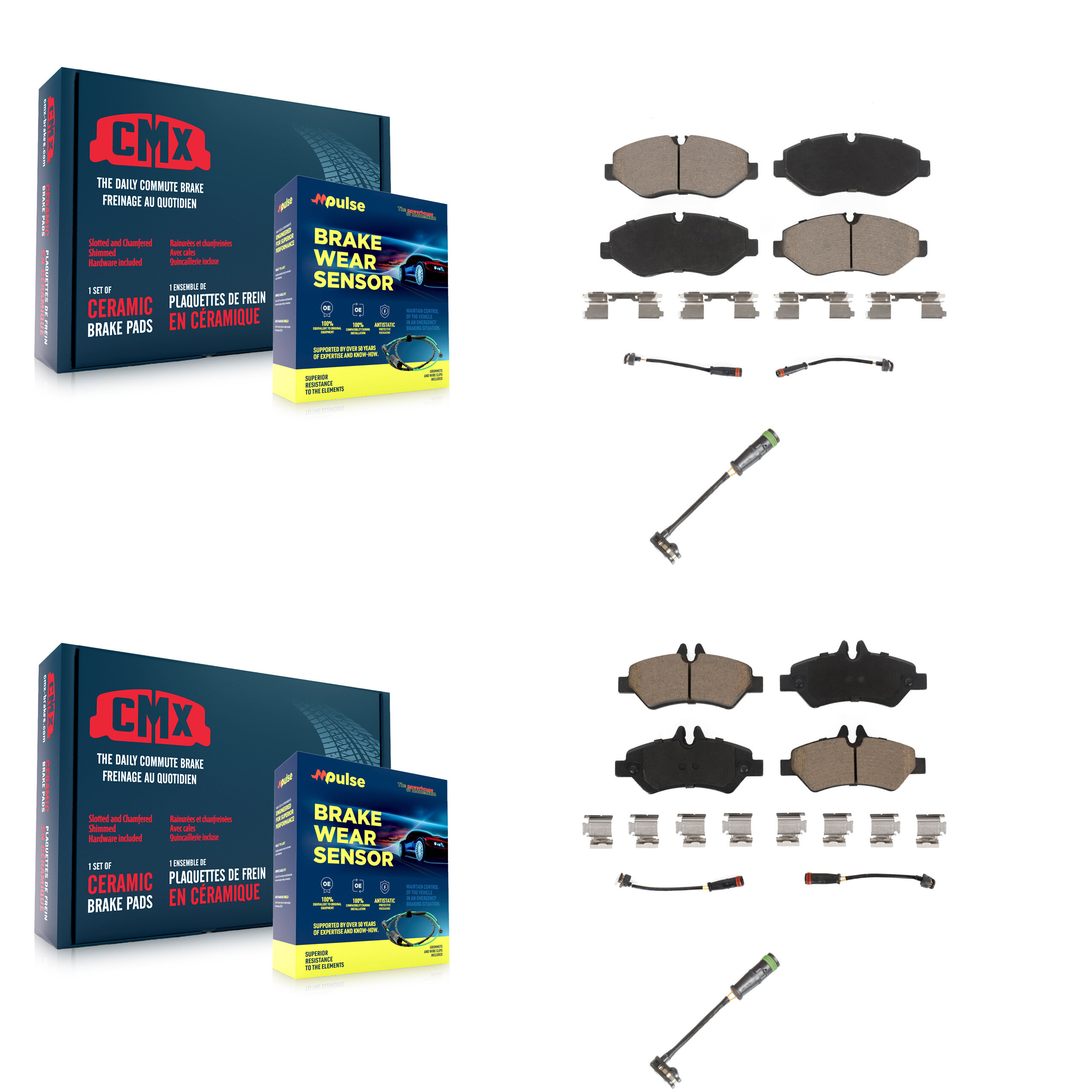 CMX - KCW-101010 - Front and Rear Disc Brake Pad Kits