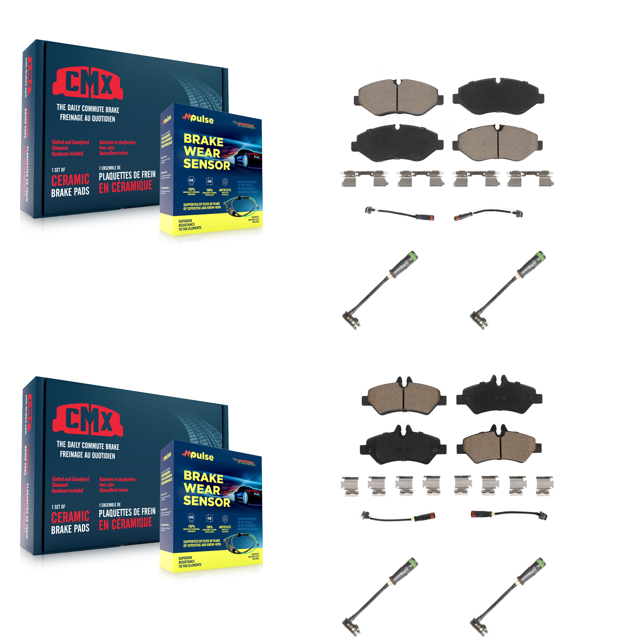 CMX - KCW-101030 - Front and Rear Disc Brake Pad Kits