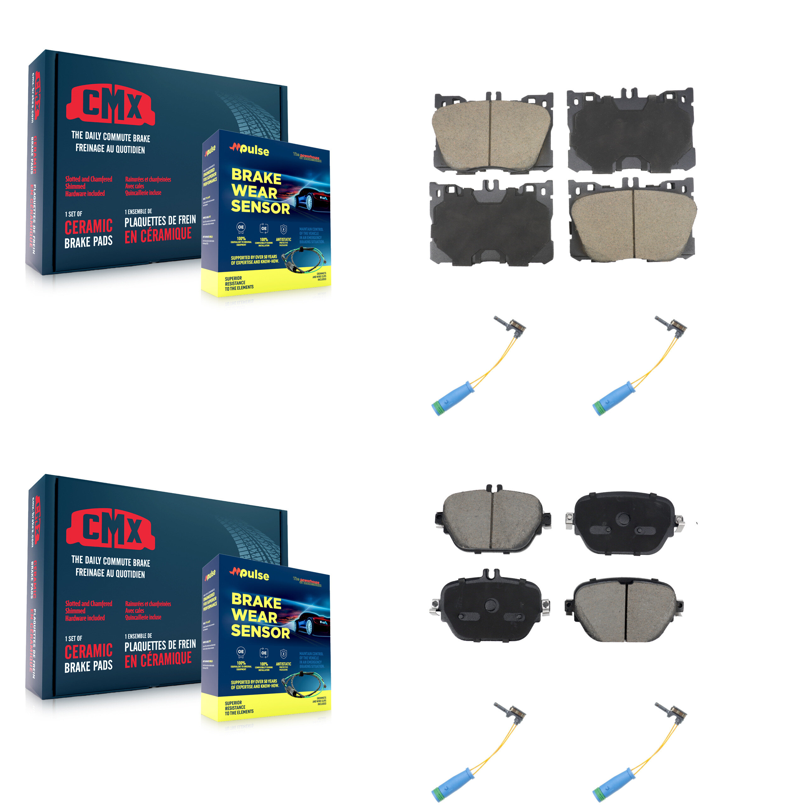 CMX - KCW-101087 - Front and Rear Disc Brake Pad Kits