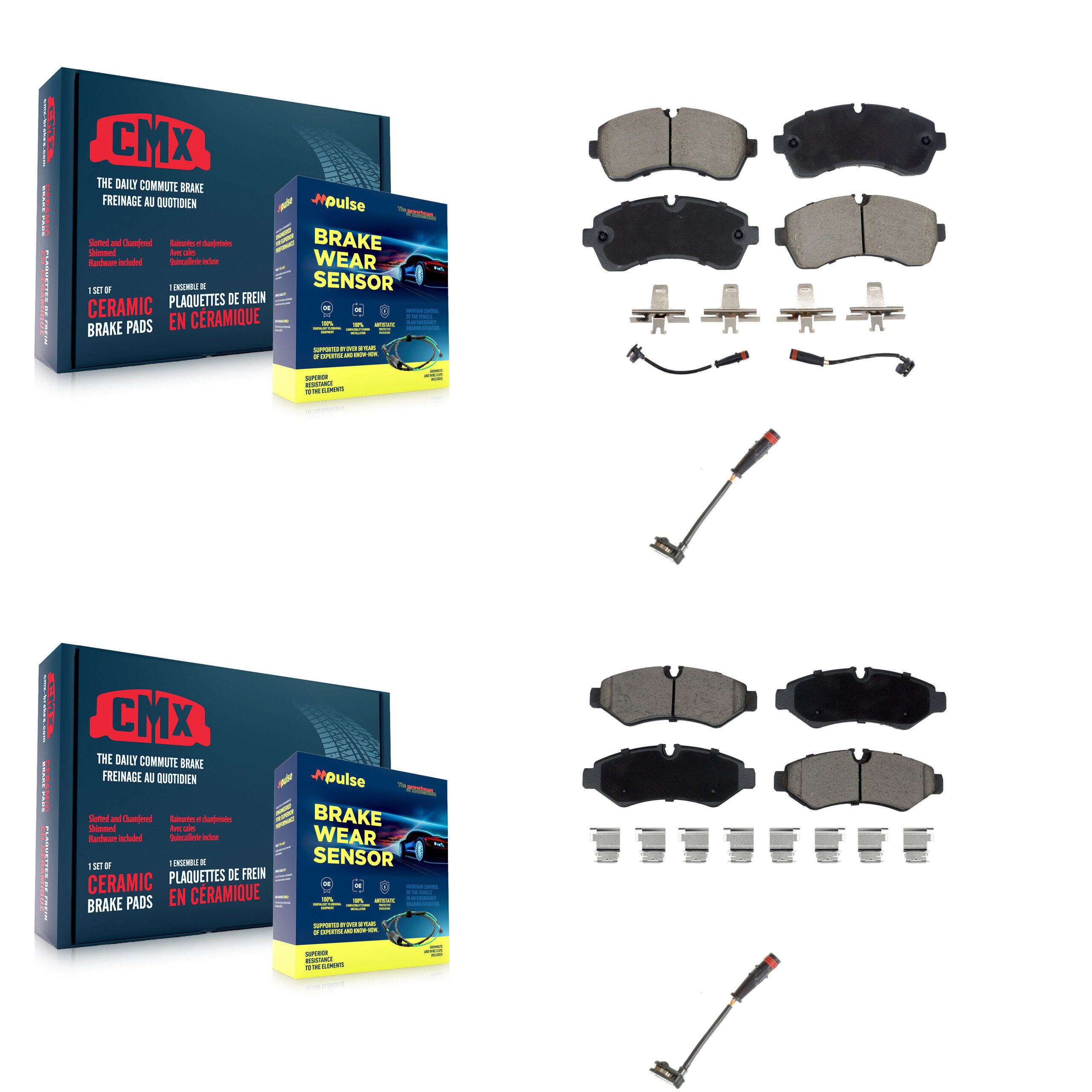 CMX - KCW-101135 - Front and Rear Disc Brake Pad Kits