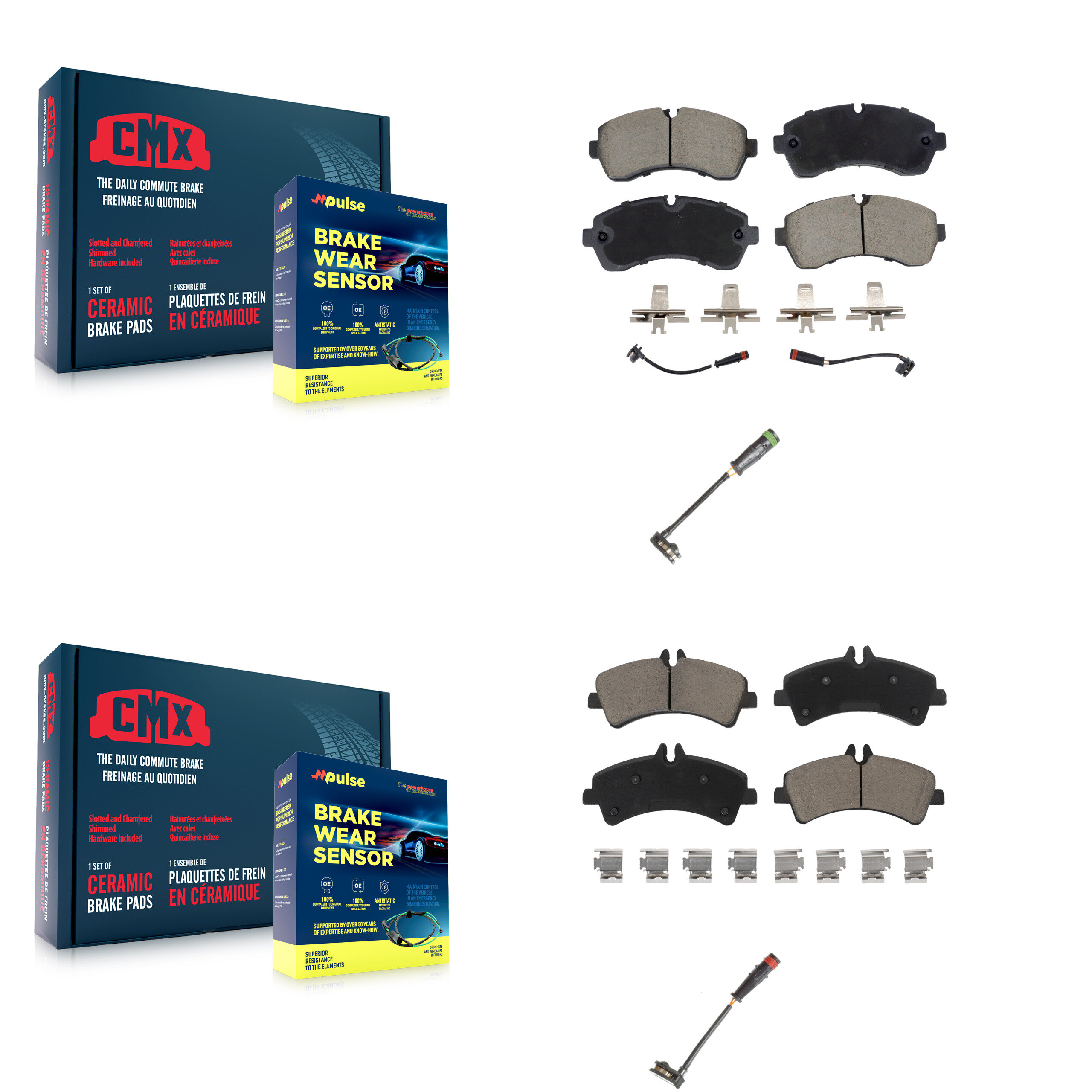CMX - KCW-101149 - Front and Rear Disc Brake Pad Kits