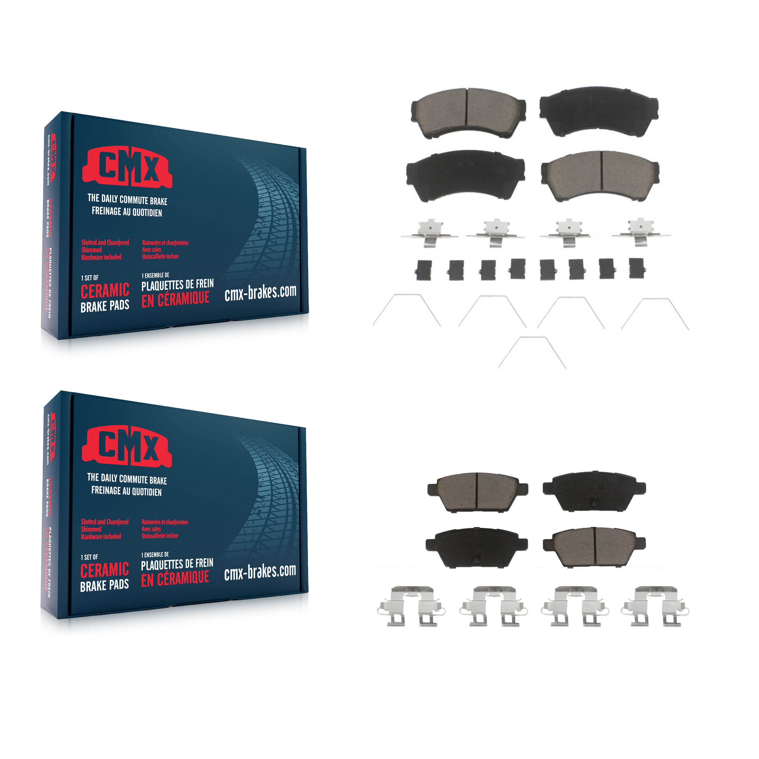 CMX - KCX-100007 - Front and Rear Disc Brake Pad Kits
