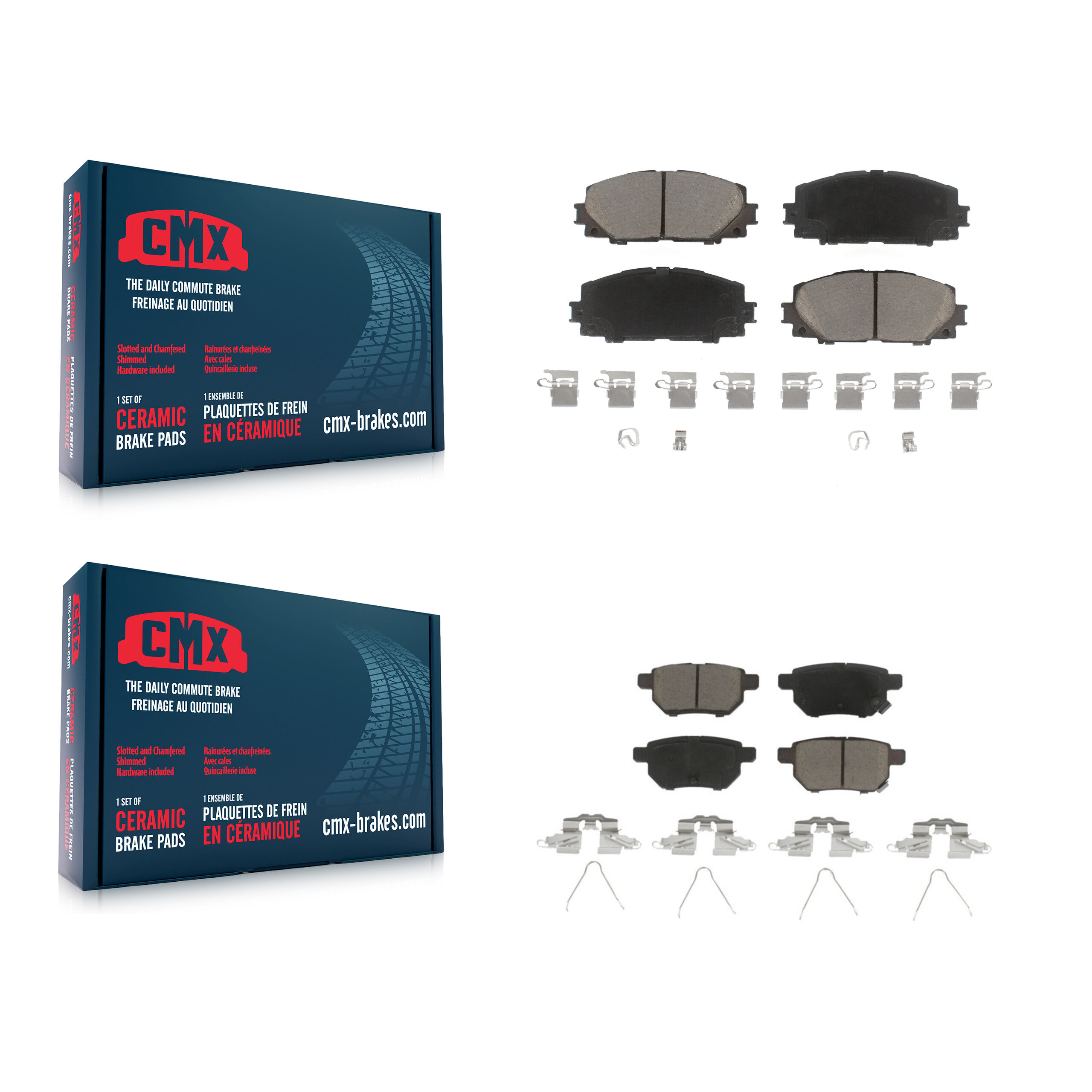 CMX - KCX-100026 - Front and Rear Disc Brake Pad Kits