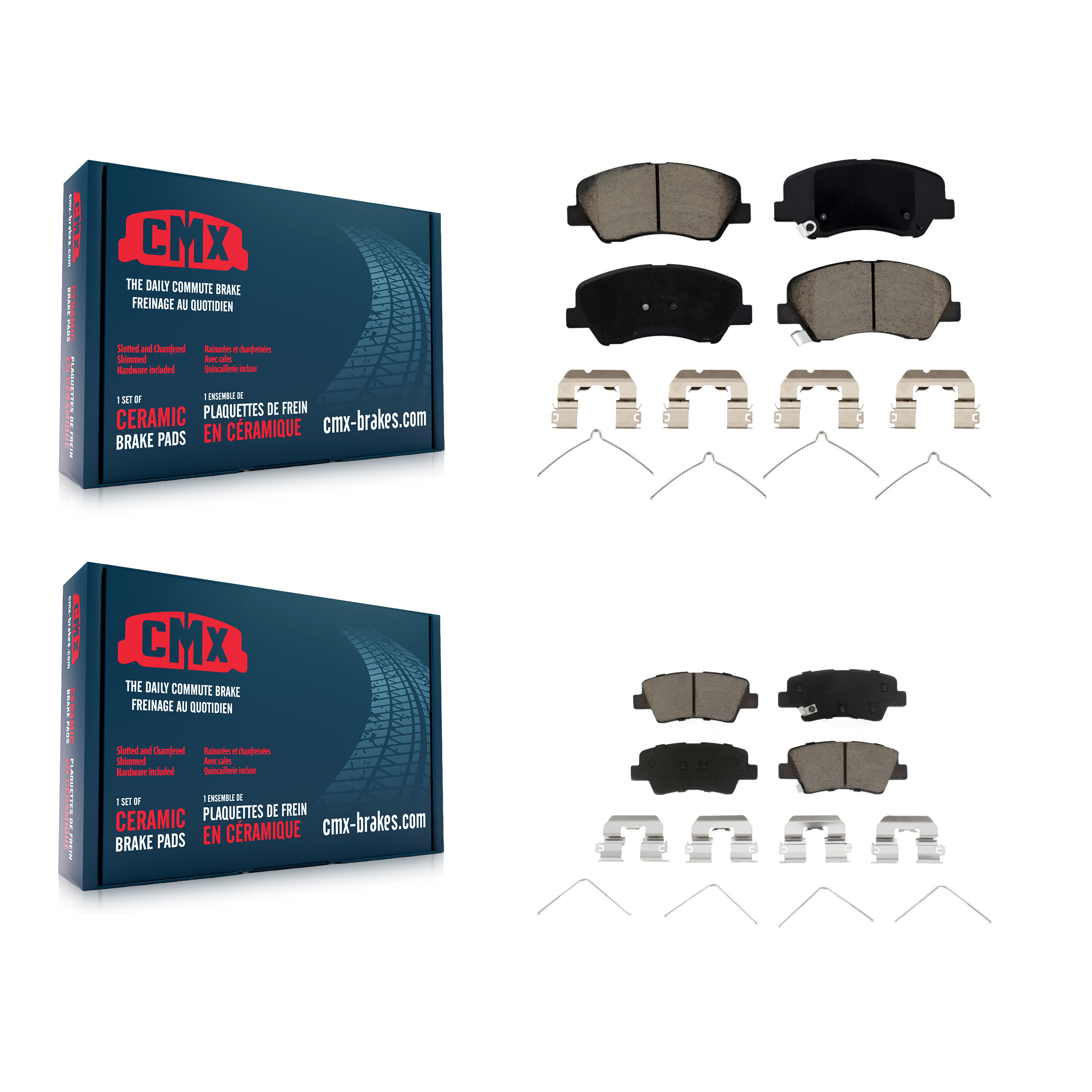 CMX - KCX-100061 - Front and Rear Disc Brake Pad Kits
