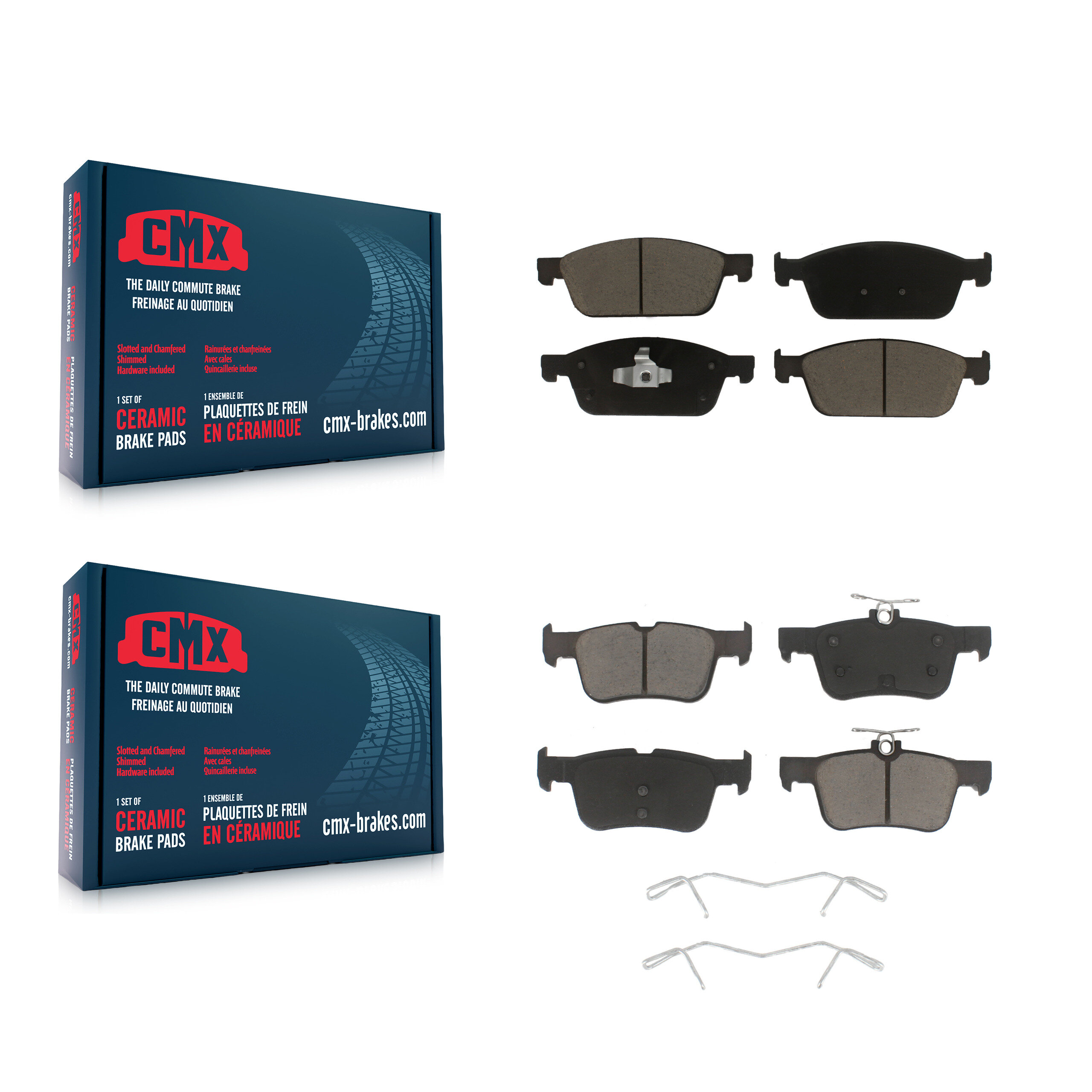 CMX - KCX-100091 - Front and Rear Disc Brake Pad Kits