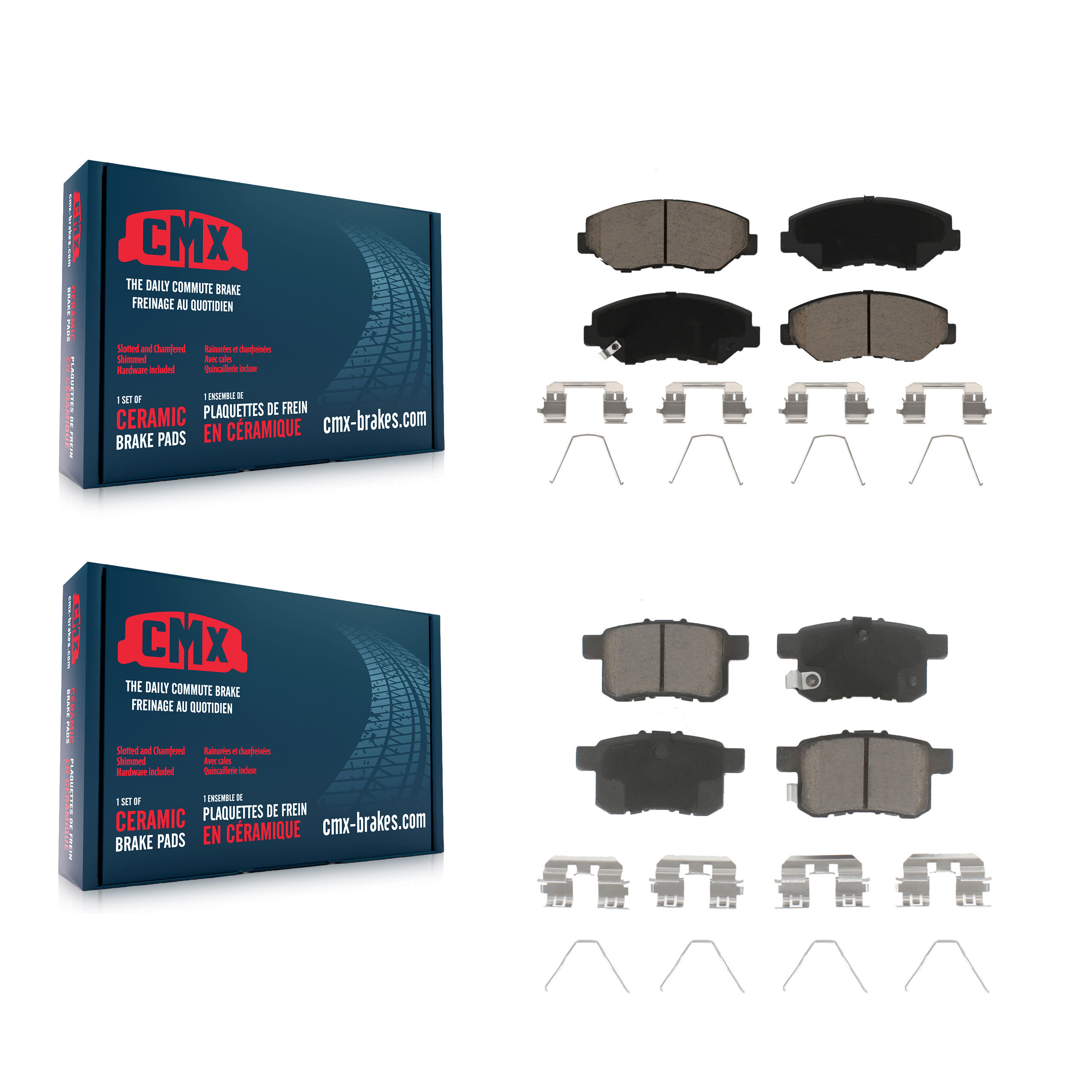 CMX - KCX-100103 - Front and Rear Disc Brake Pad Kits