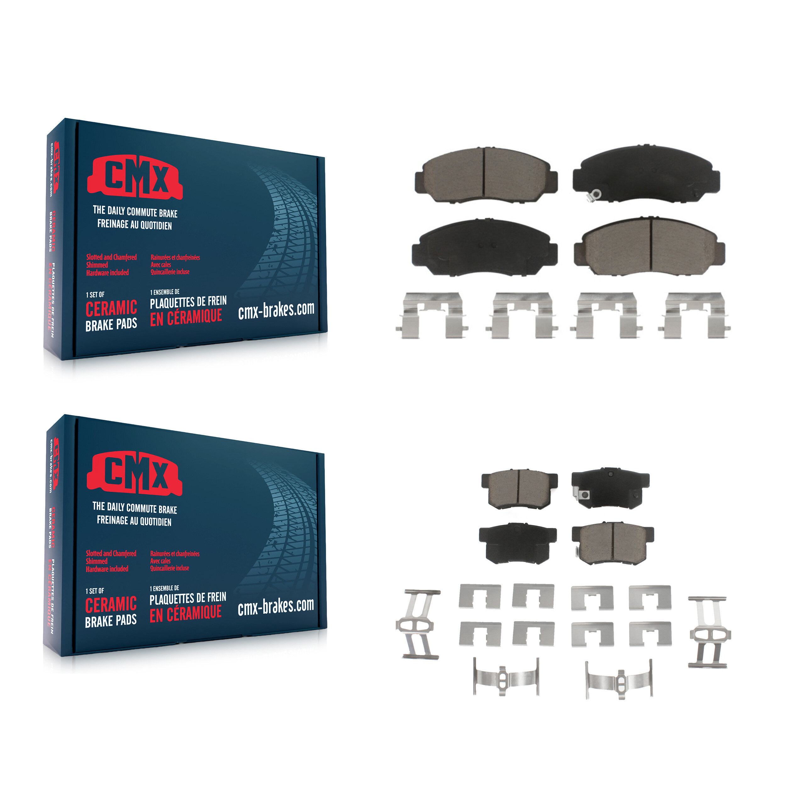 CMX - KCX-100104 - Front and Rear Disc Brake Pad Kits
