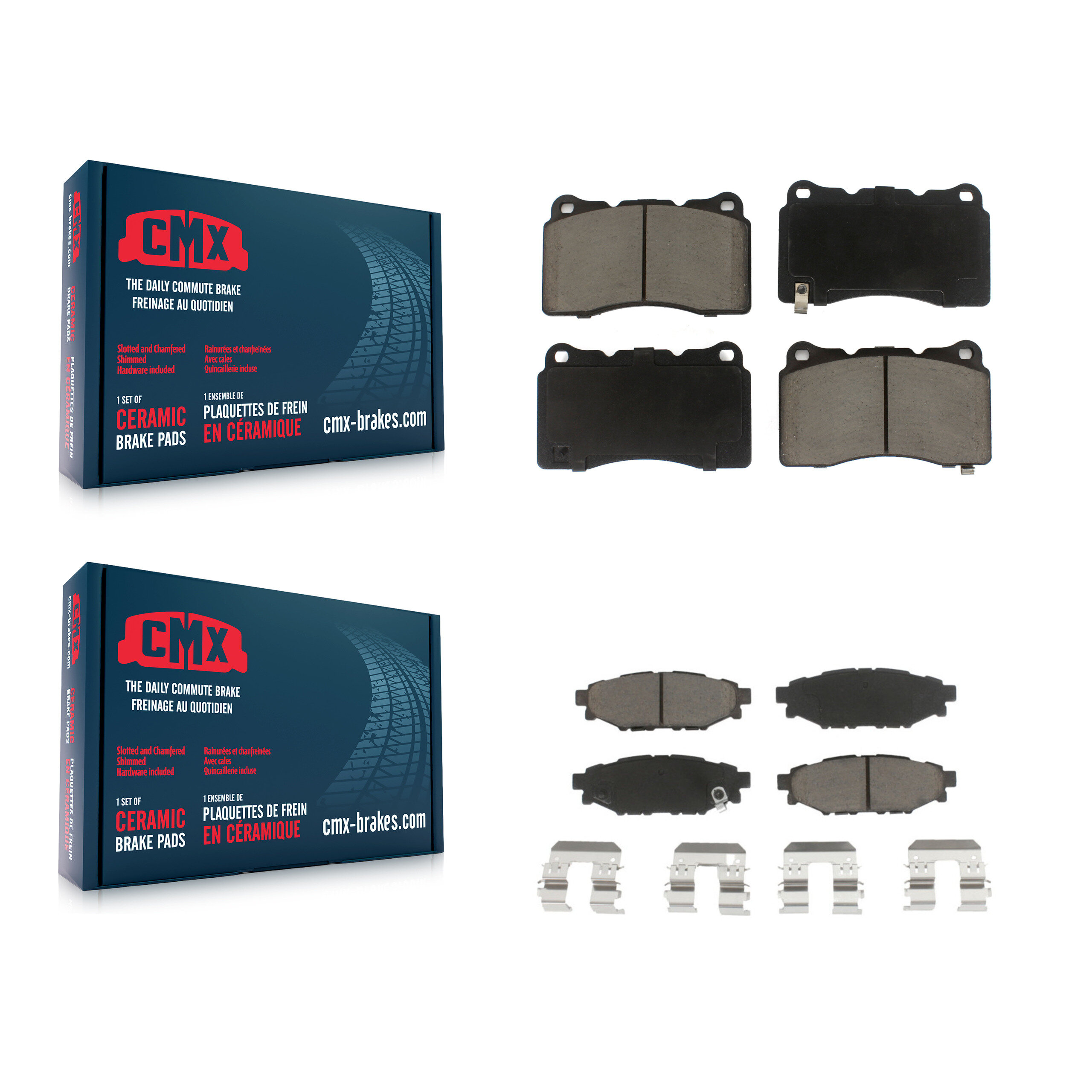 CMX - KCX-100108 - Front and Rear Disc Brake Pad Kits