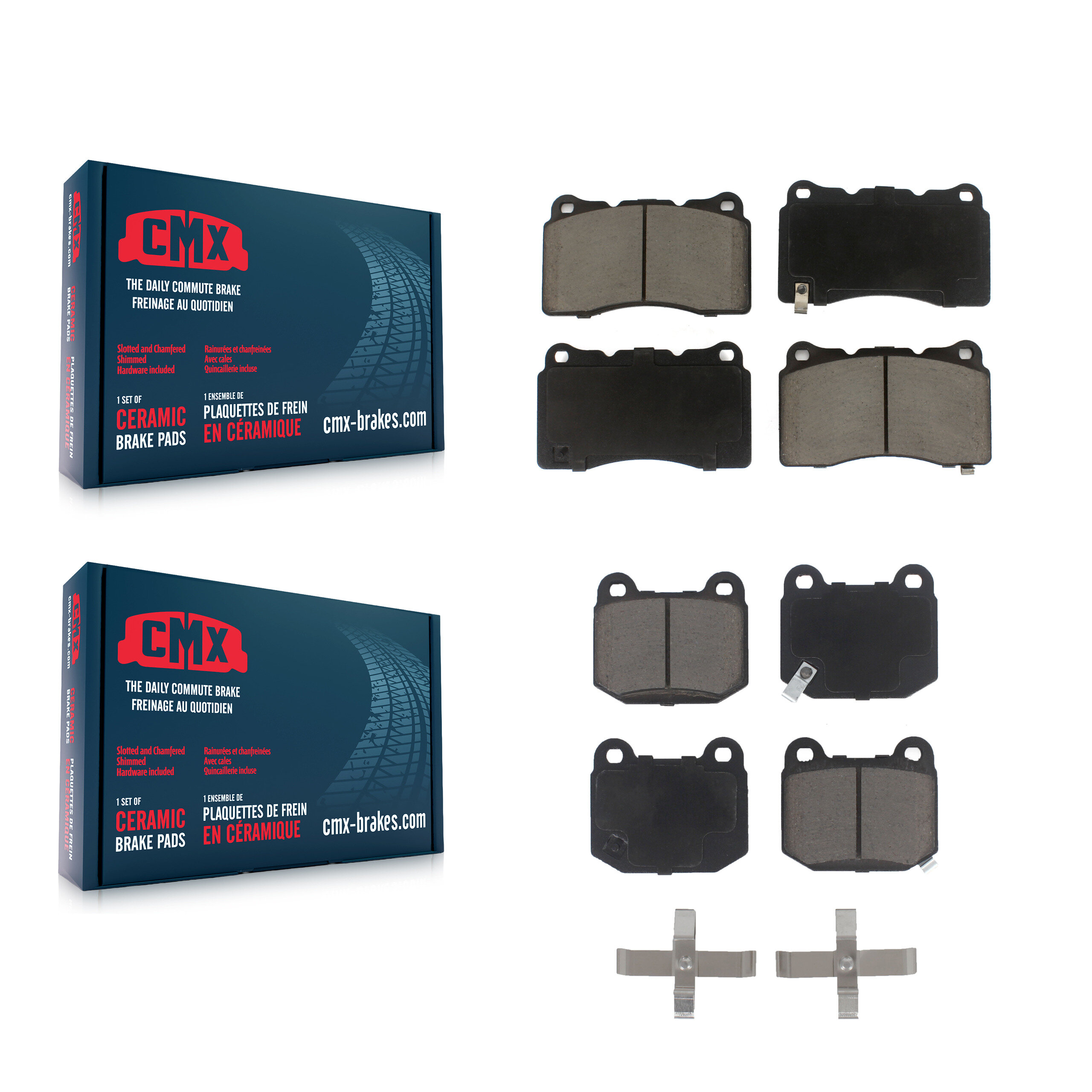 CMX - KCX-100109 - Front and Rear Disc Brake Pad Kits