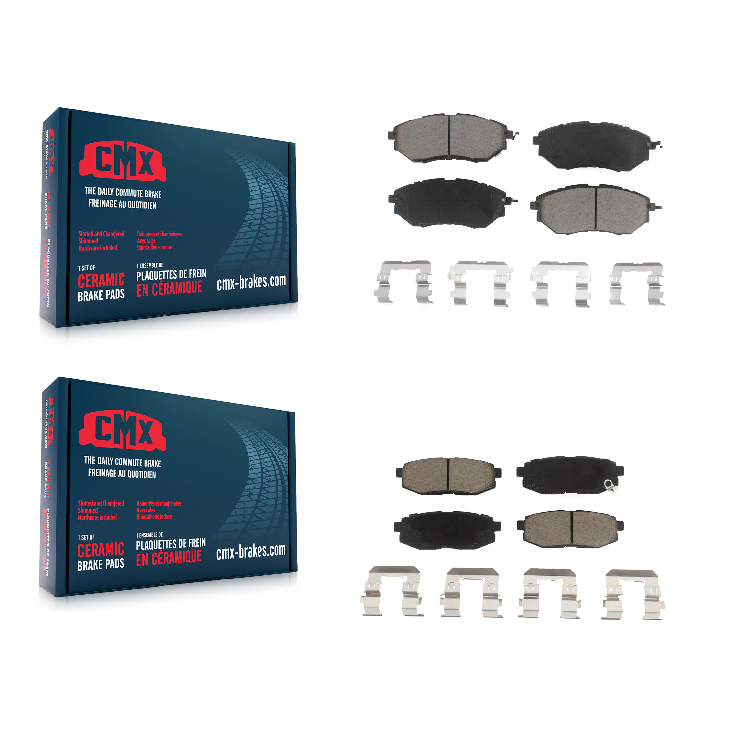 CMX - KCX-100111 - Front and Rear Disc Brake Pad Kits