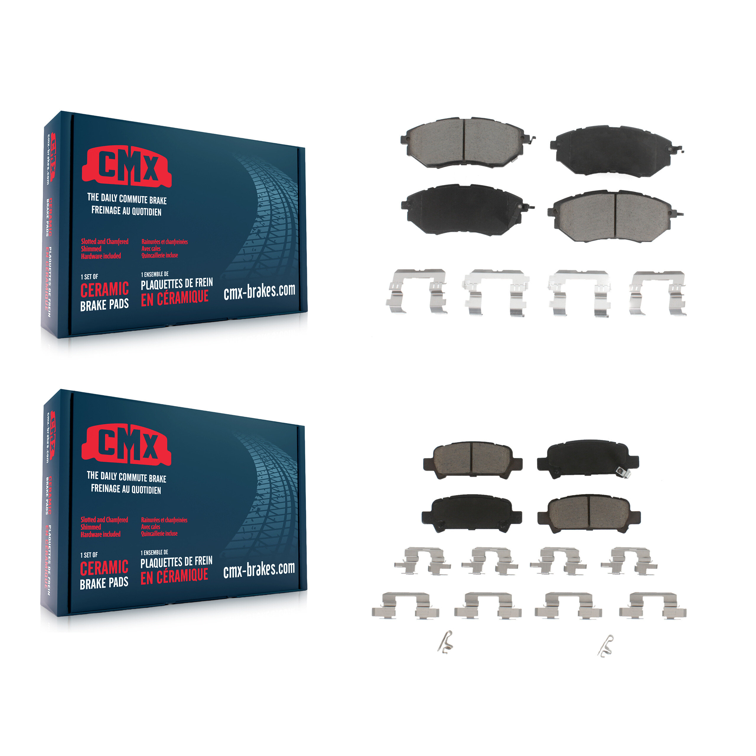 CMX - KCX-100112 - Front and Rear Disc Brake Pad Kits