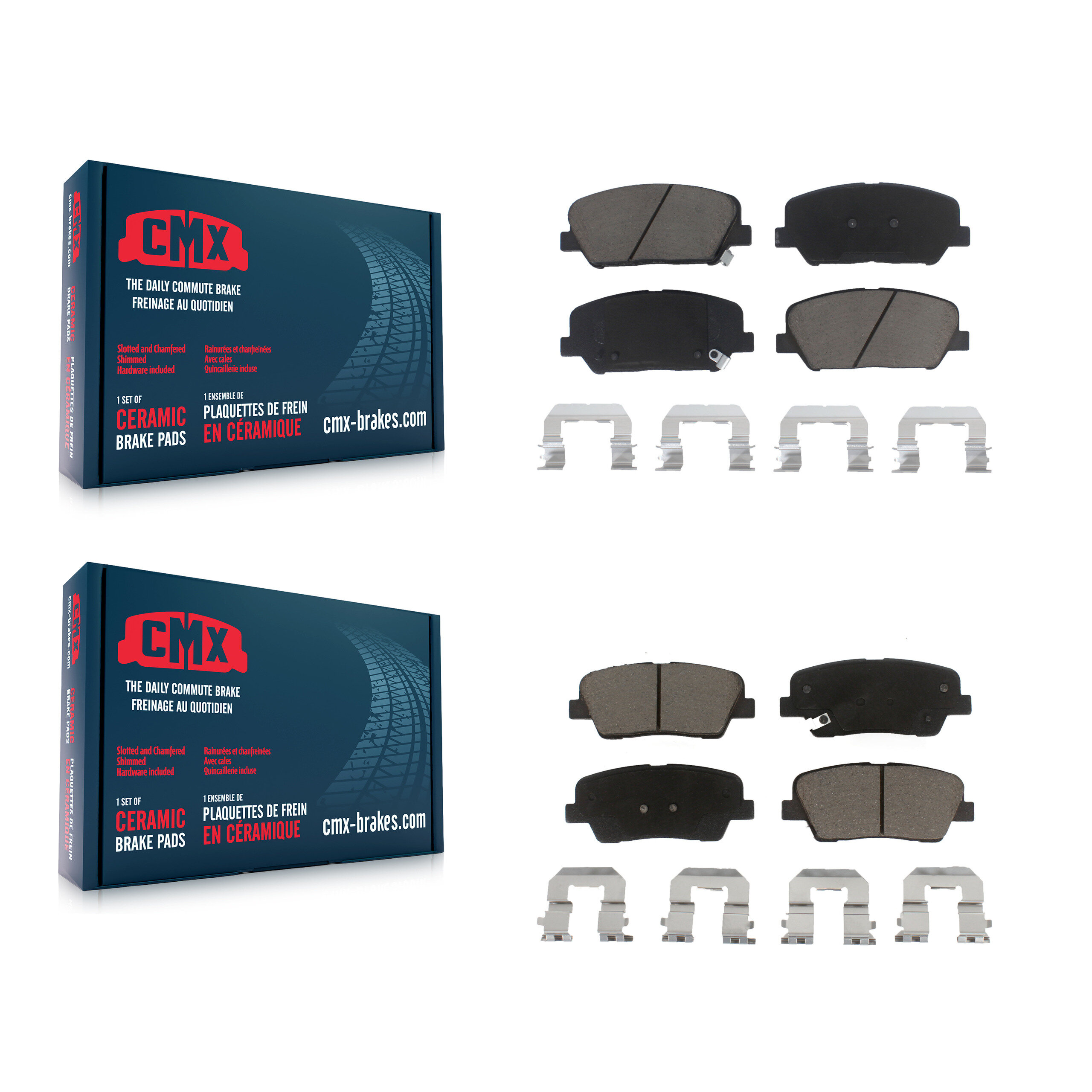 CMX - KCX-100116 - Front and Rear Disc Brake Pad Kits