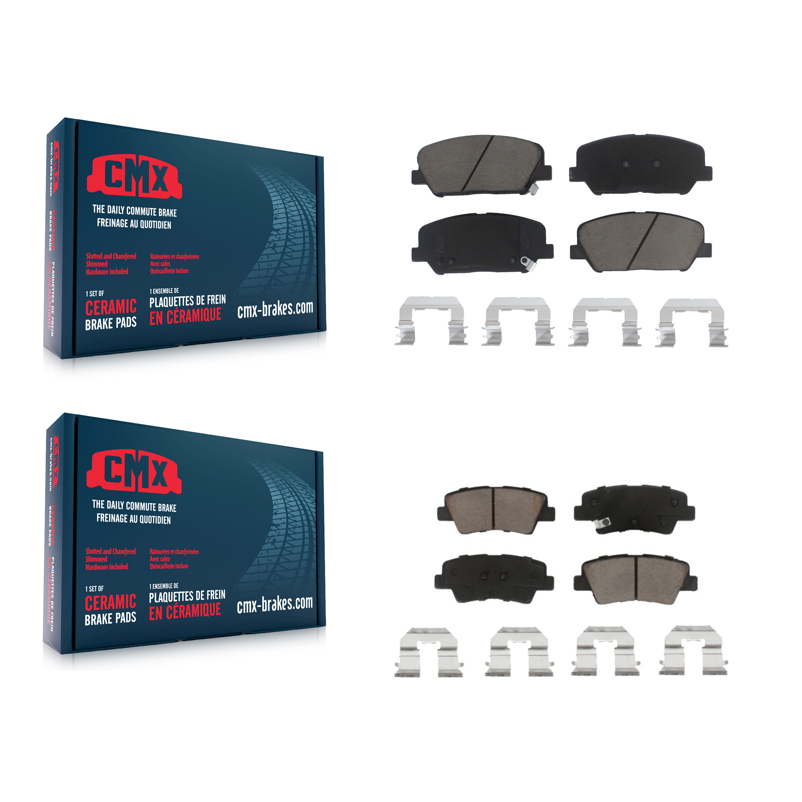 CMX - KCX-100118 - Front and Rear Disc Brake Pad Kits